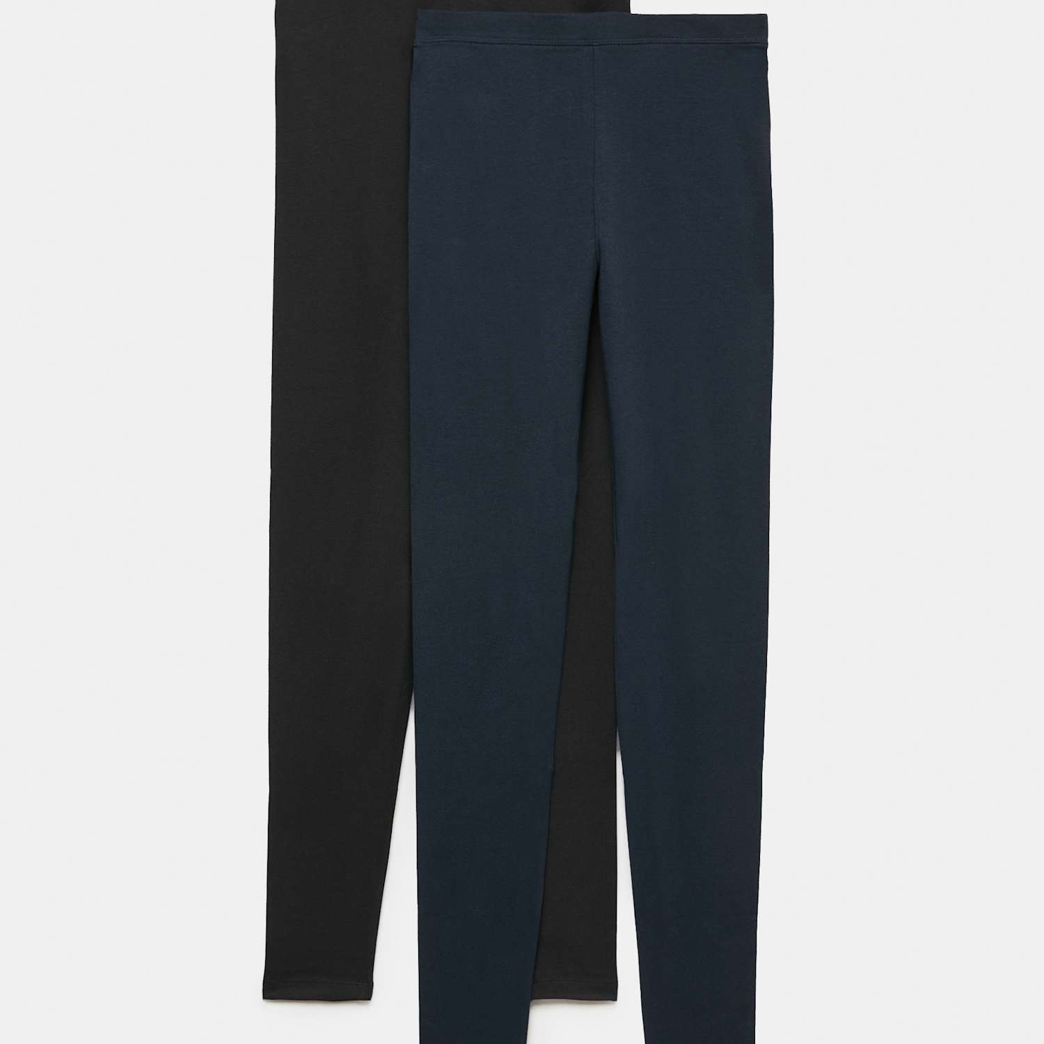 M&S Women's 2 Pack High Waisted Leggings - 16 - Blue/Black