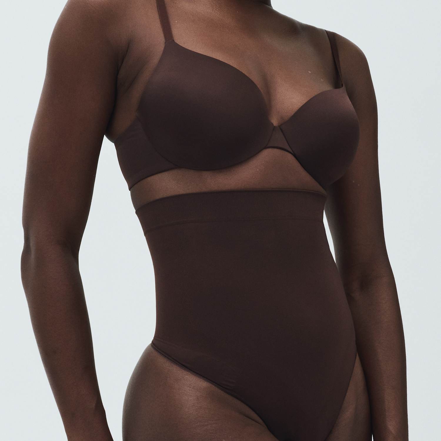 Body By M&S Women's Body Sculpt Seamless High Waist Thong - Small - Zircon
