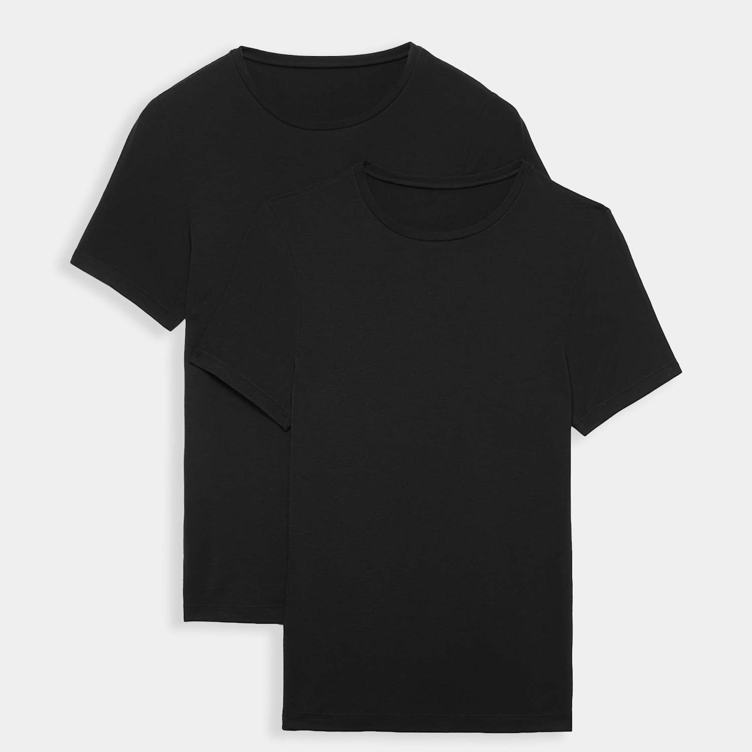 M&S Women's 2 Pack Heatgen Thermal Short Sleeve Tops - Medium - Black