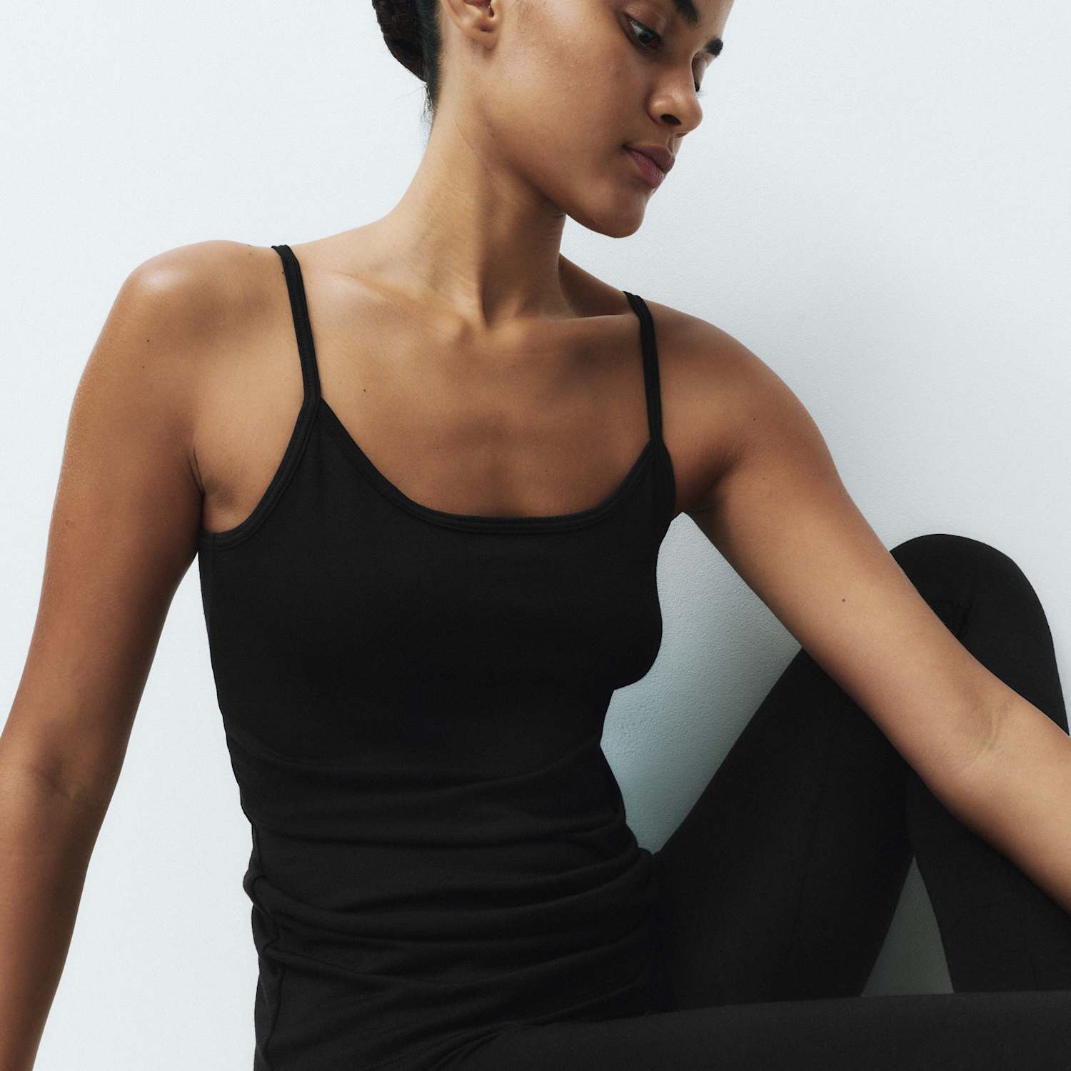 M&S Women's Heatgen Medium Thermal Strappy Vest - Small - Black