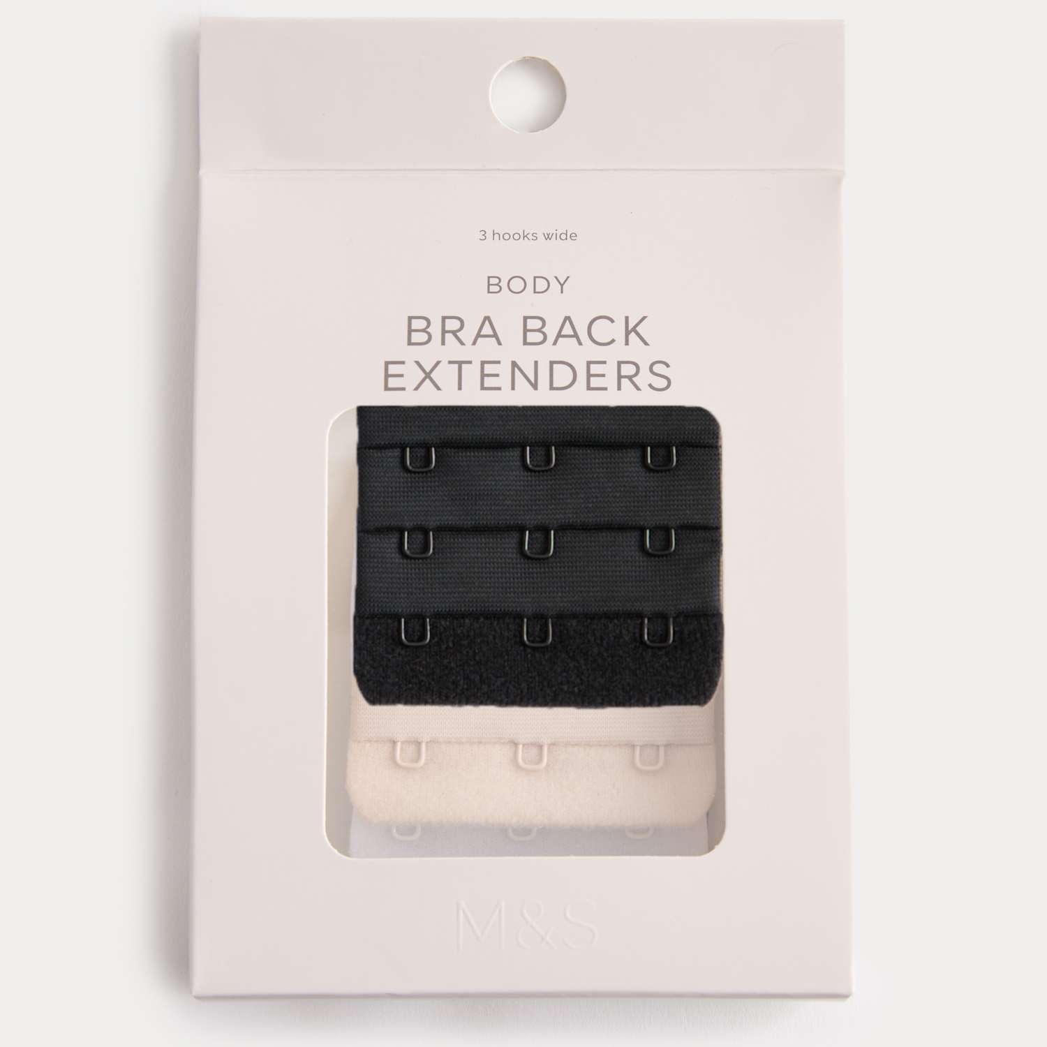 M&S Women's 3pk 3 Hook Bra Extenders - Multi
