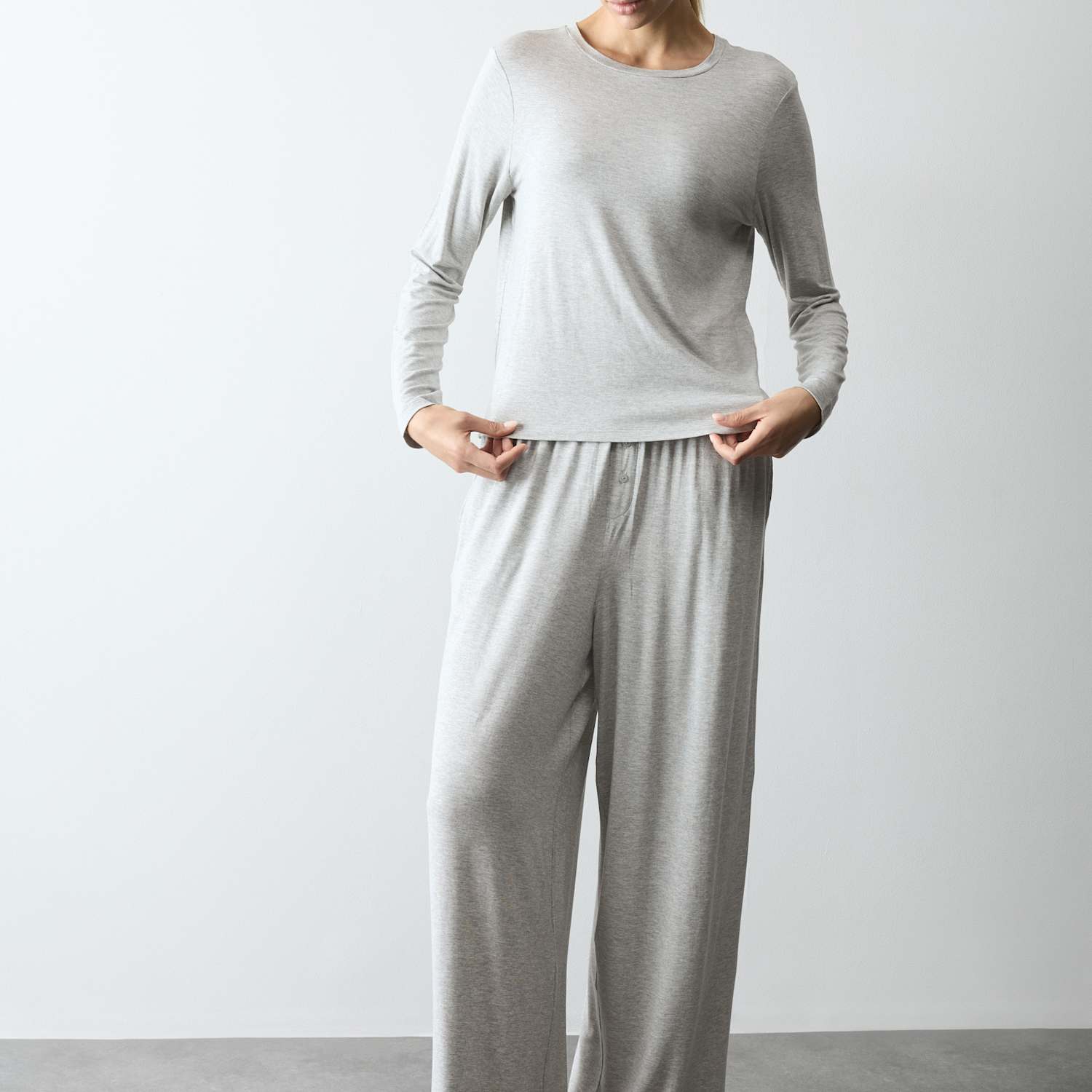 Autograph Women's Modal Rich Wide Leg Pyjama Bottoms - Extra Large - Grey