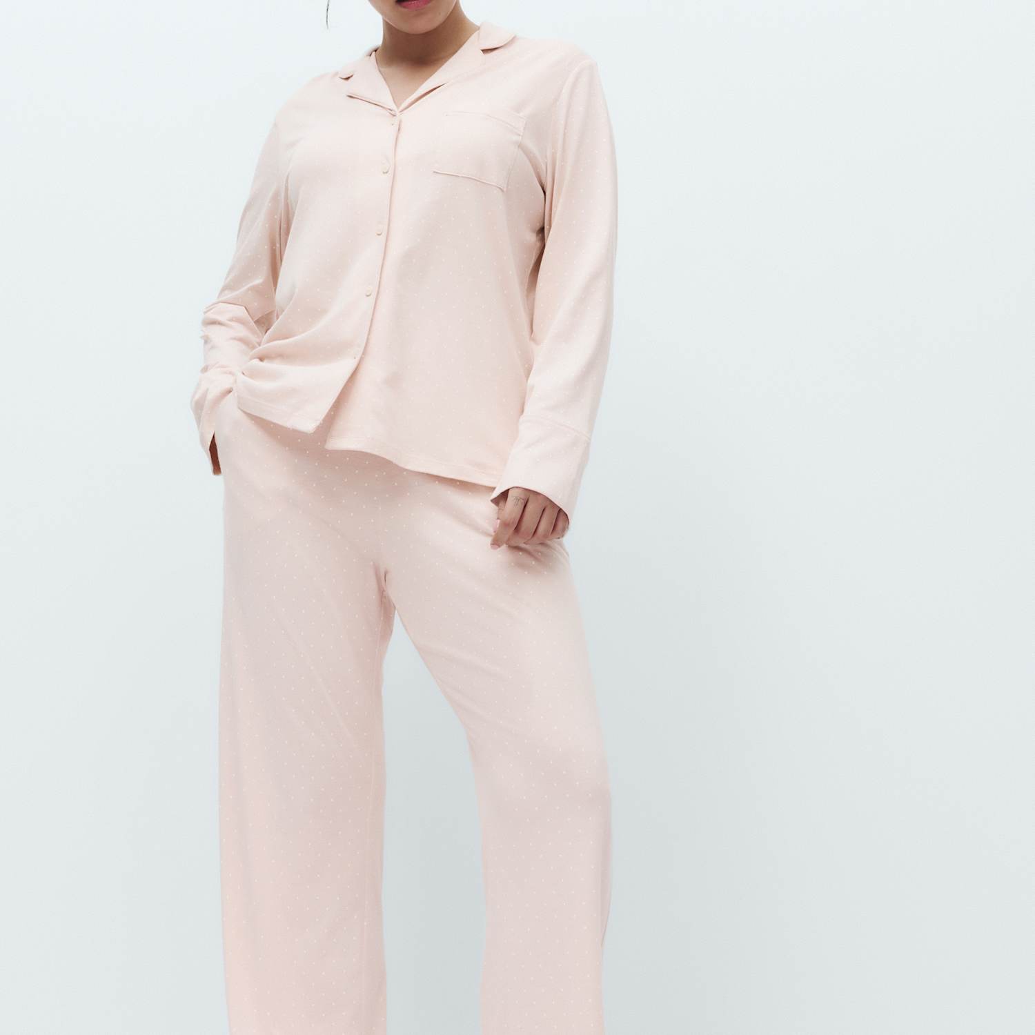 M&S Women's Cotton Modal Printed Revere Pyjama Set - Small - Calico