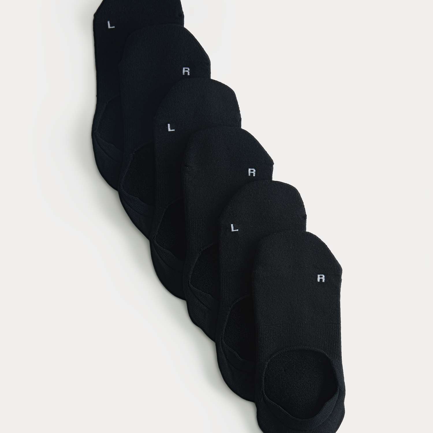 Goodmove Women's 3 Pack Invisible Cushioned Trainer Liners - 3-5 - Black