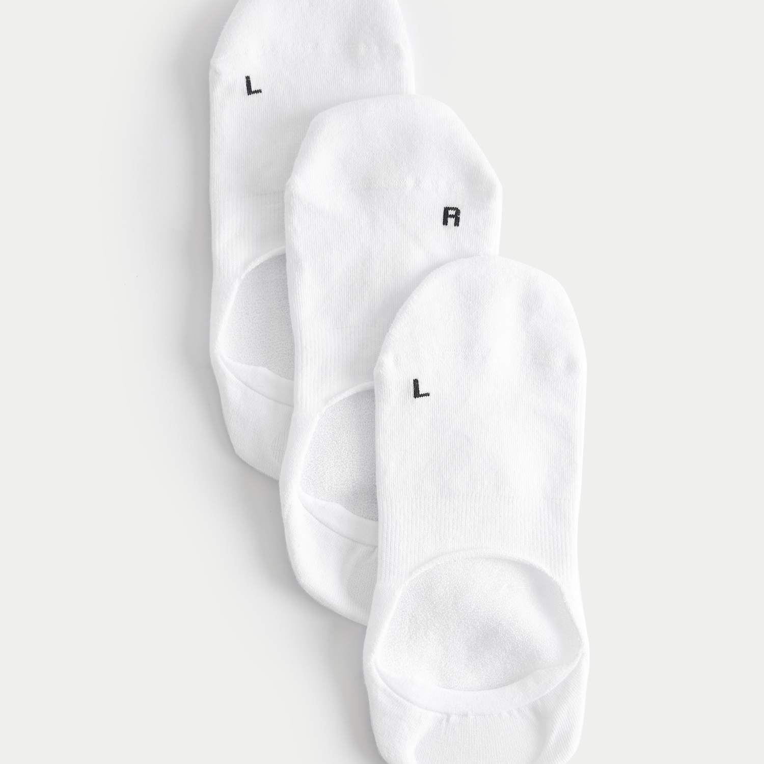 Goodmove Women's 3 Pack Invisible Cushioned Trainer Liners - 3-5 - White