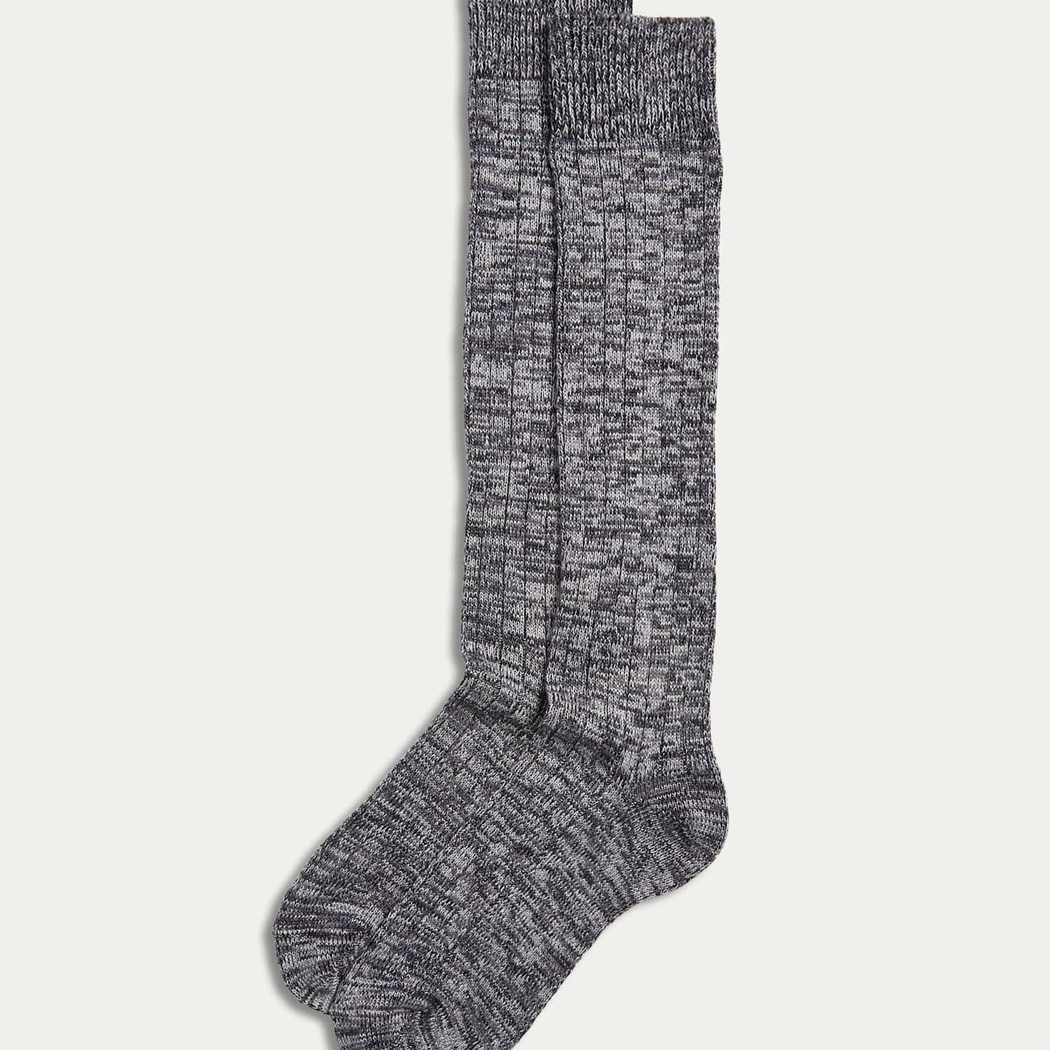 M&S Women's 2 Pack Thermal Knee High Socks - 3-5 - Charcoal Mix