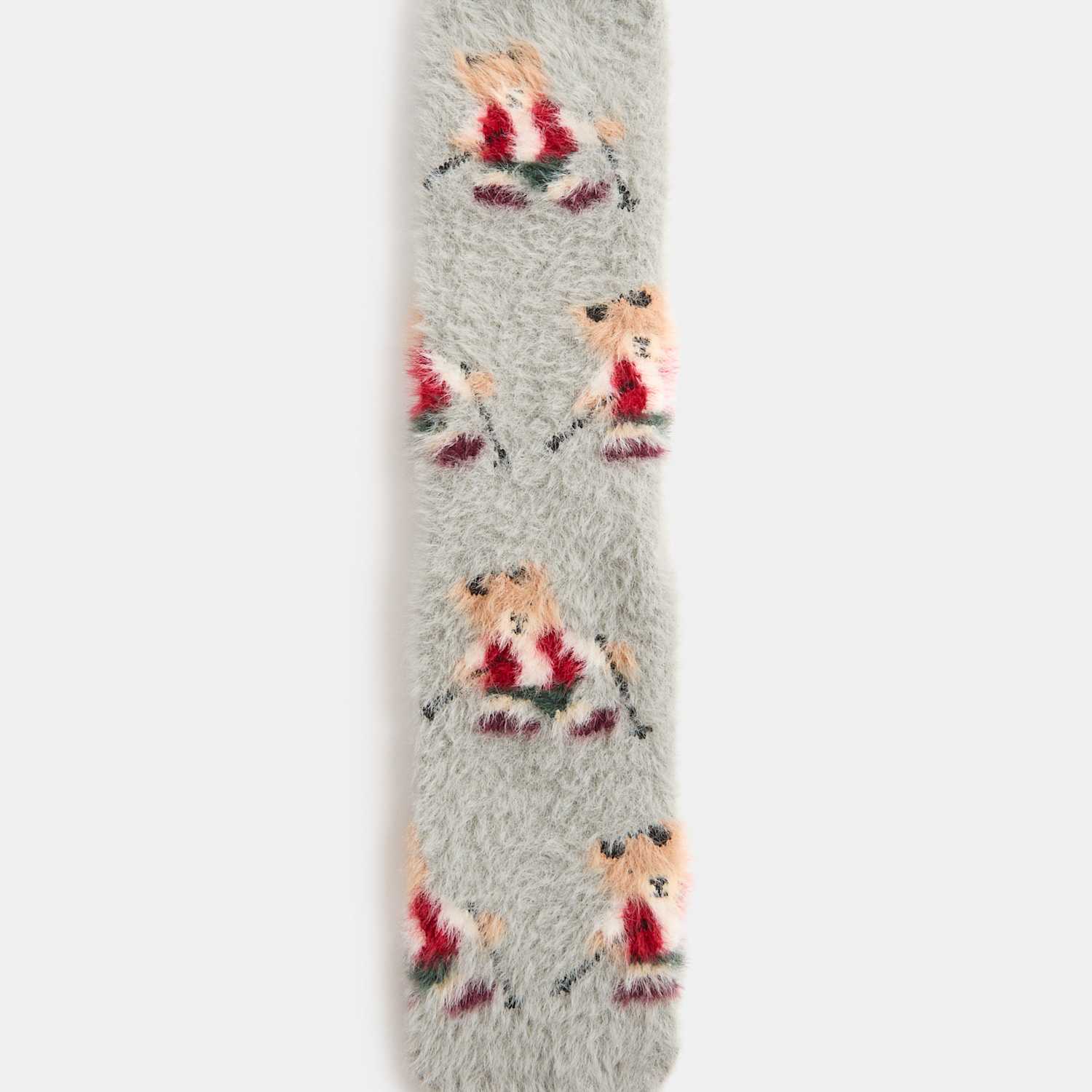 M&S Women's Spencer Bear Gripper Slipper Socks - Grey Mix