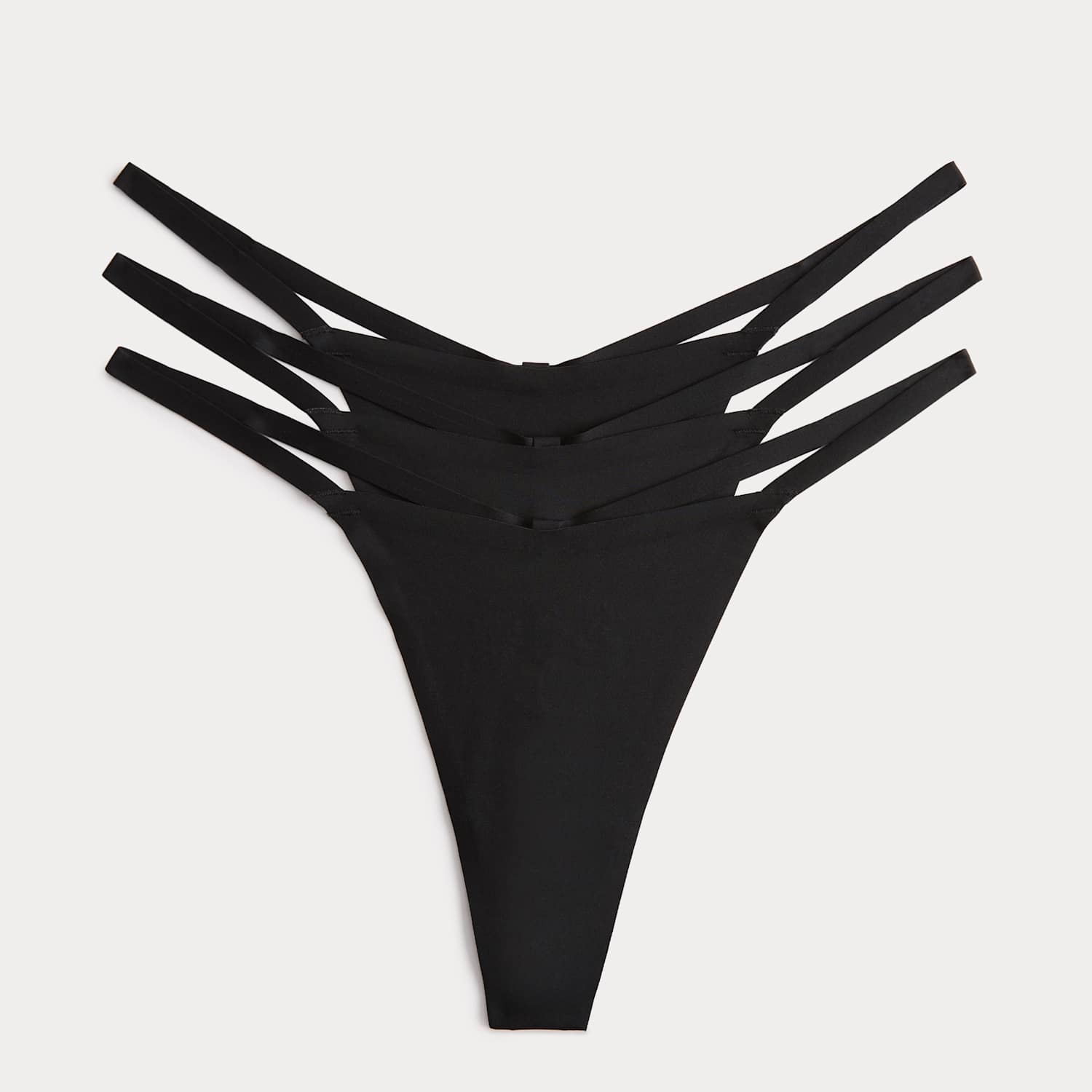 Body By M&S Women's 3 Pack Body Invisibles No VPL G-String Thongs - 16 - Black