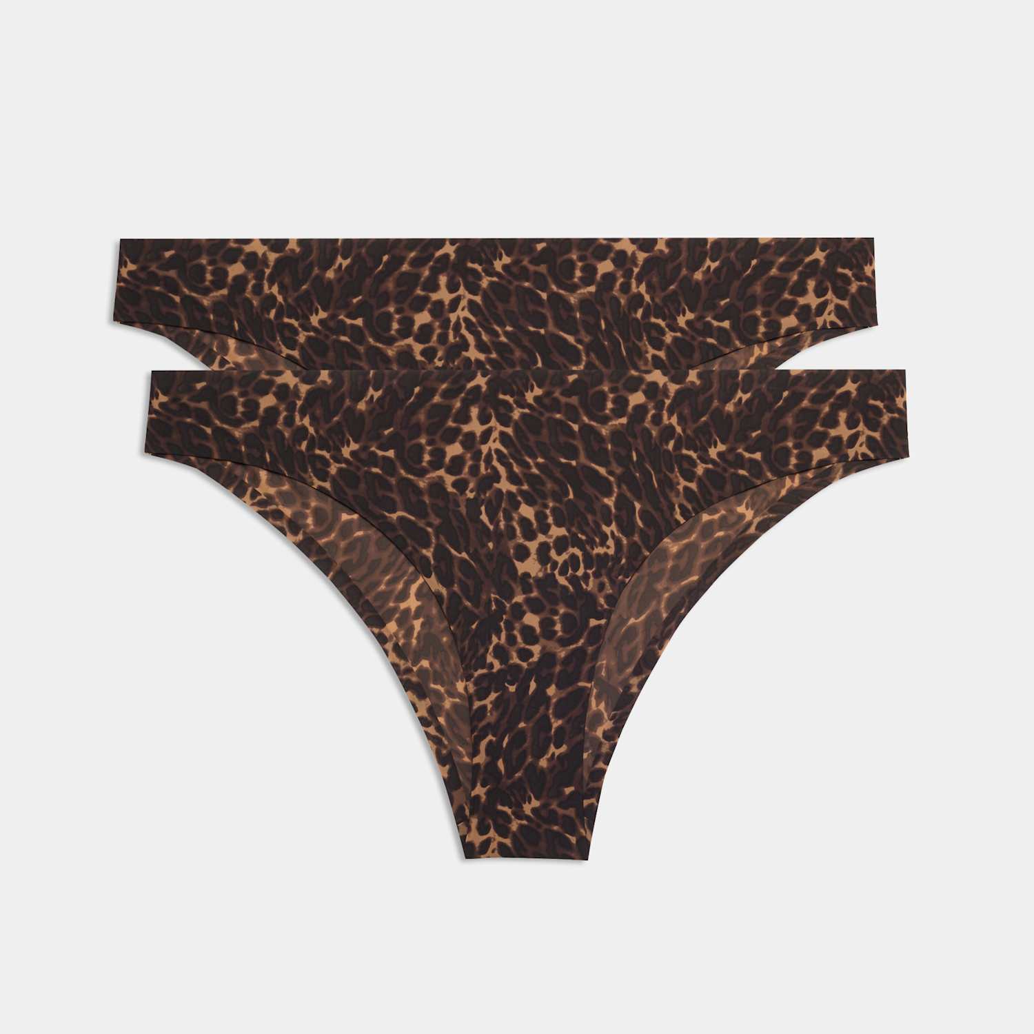 Body By M&S Women's 2 Pack Body Invisibles Brazilian Knickers - 8 - Brown Mix