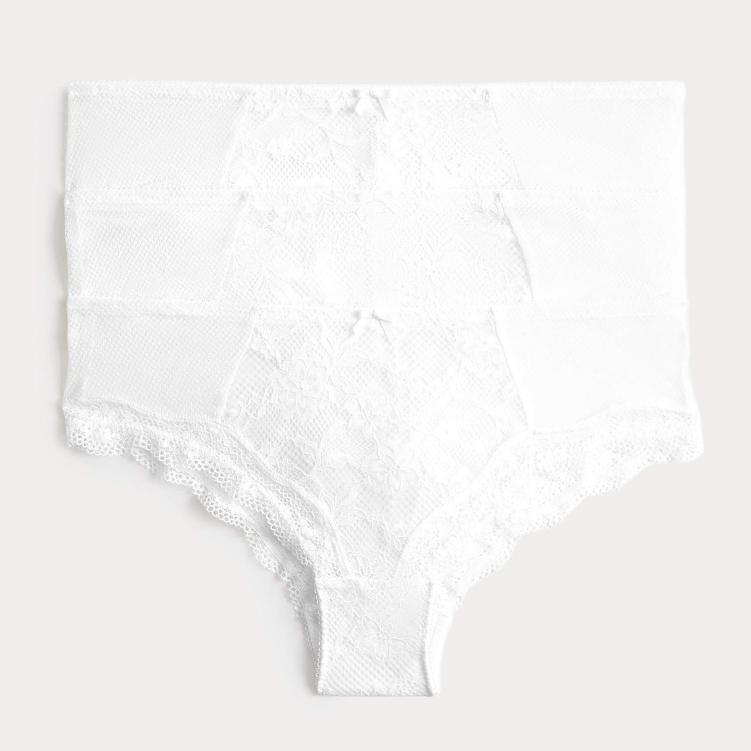 M&S Women's 3 Pack Jasmine All Over Lace Hipster Knickers - 20 - White