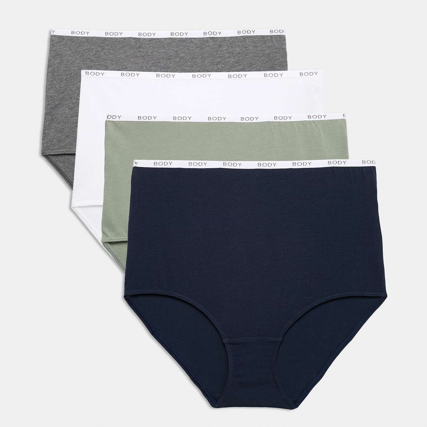 M&S Women's 4pk Cotton Rich Full Briefs - 12 - Grey Mix