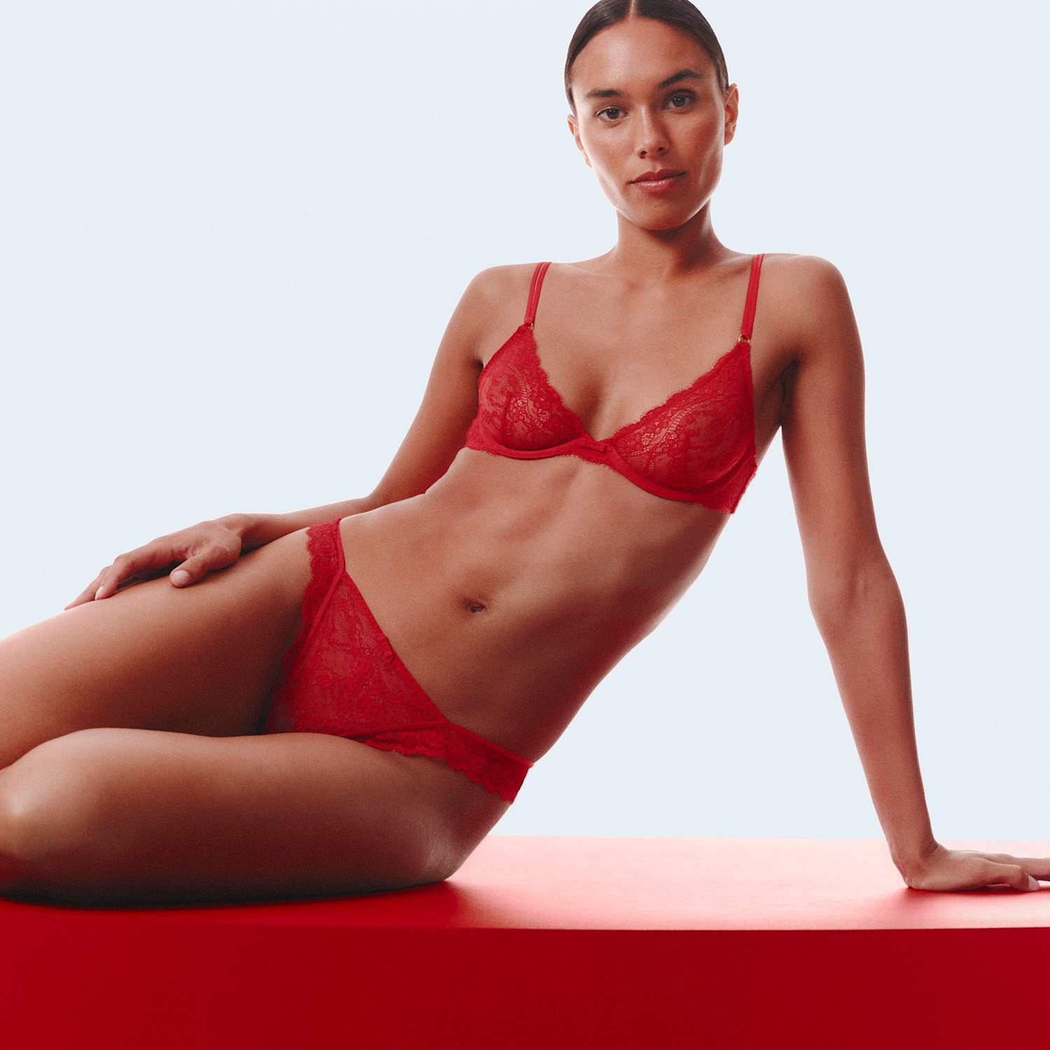 M&S Women's Ida Lace Wired Plunge Bra A-E - 36B