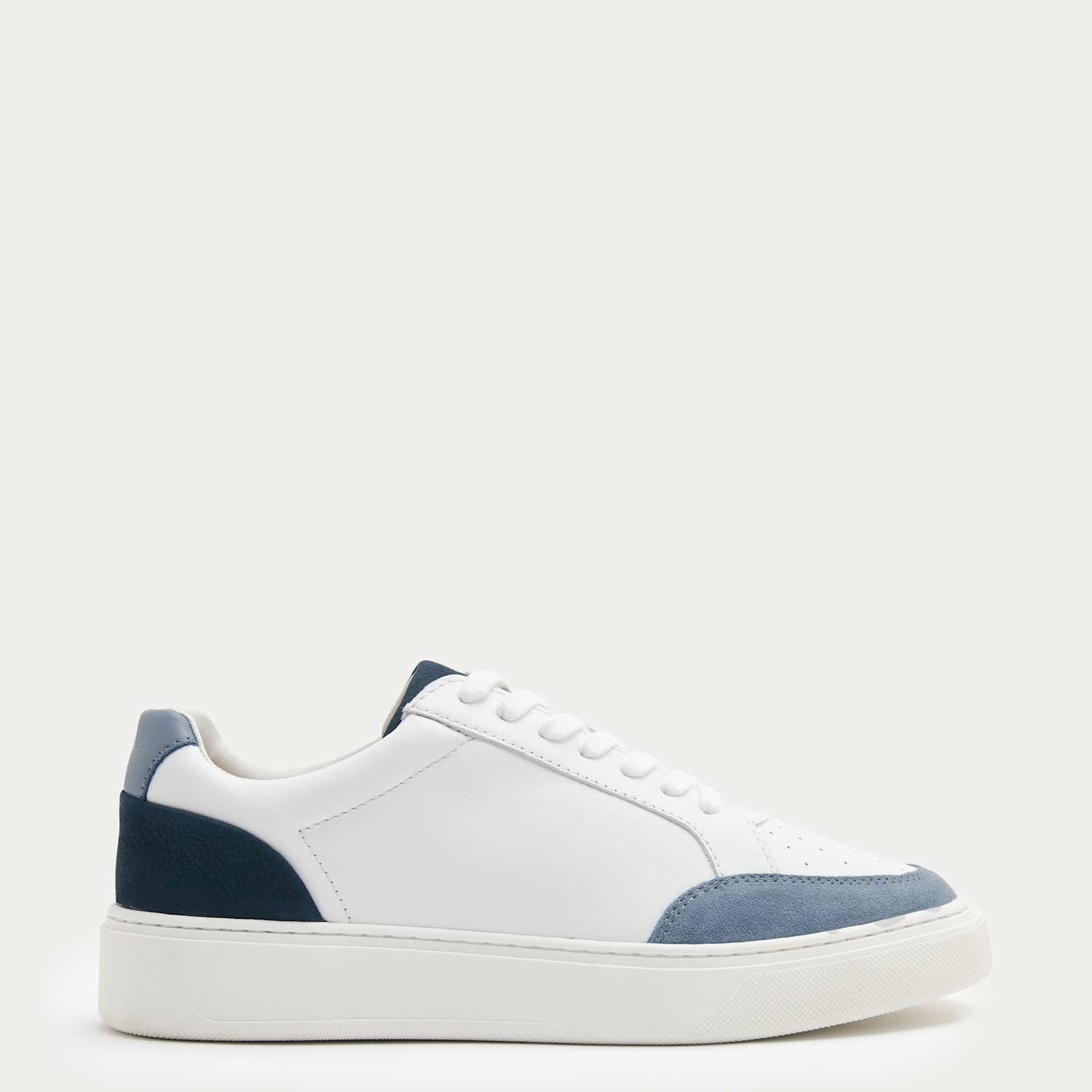 Autograph Men's Leather Lace Up Trainers - 12 - Blue Mix