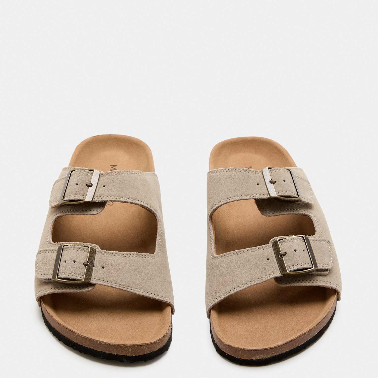 M&S Men's Suede Slip-On Corkbed Sandals - 8
