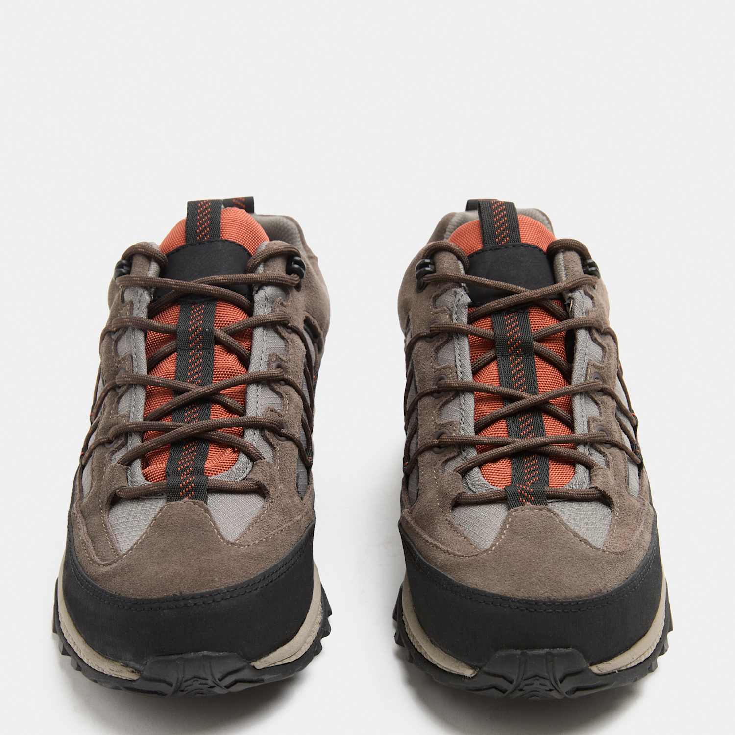 M&S Men's Waterproof Walking Shoes - 7 - Brown Mix