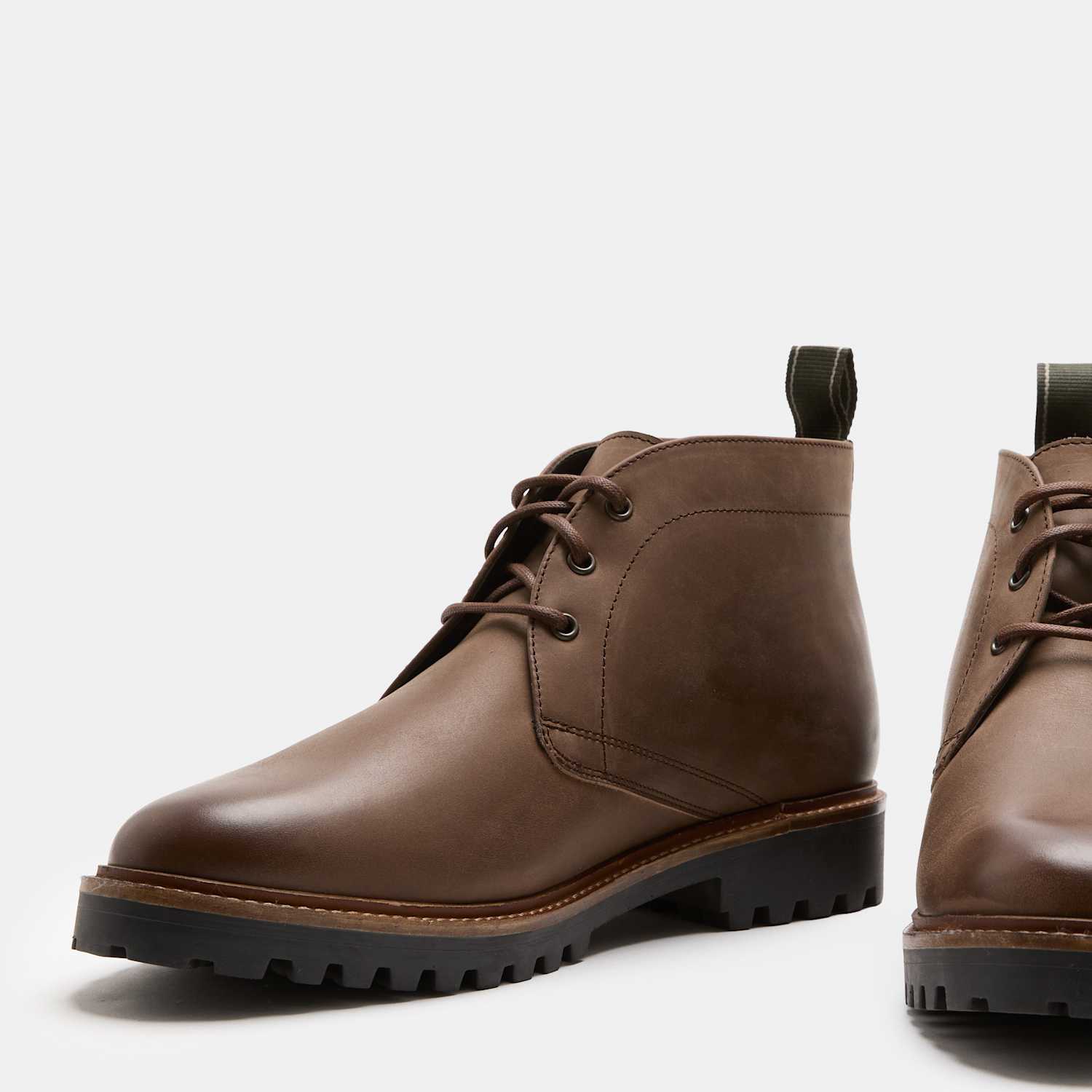 M&S Men's Gum Sole Cleated Chukka Boots - 12 - Brown