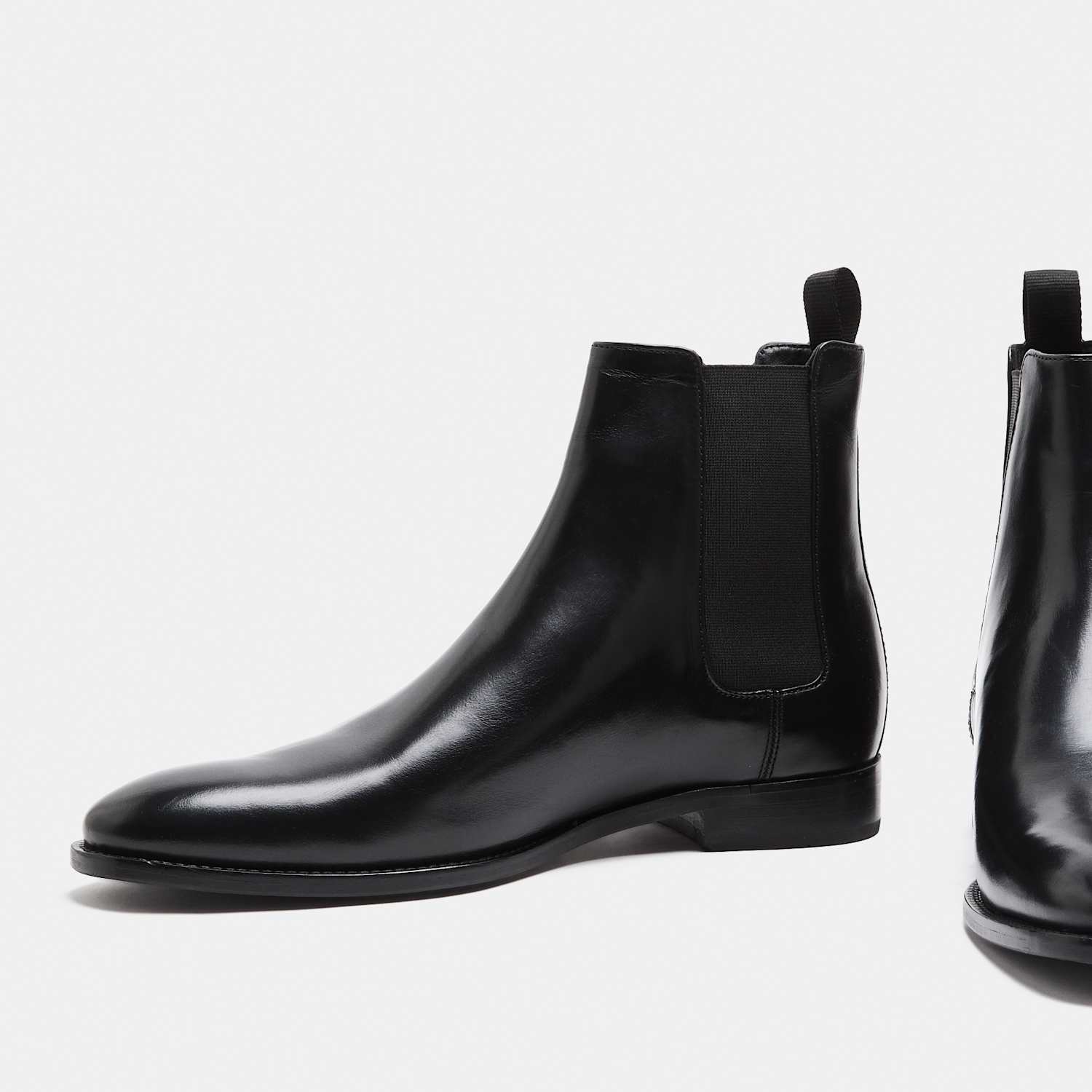 Autograph Men's Leather Pull On Chelsea Boots - 12 - Black