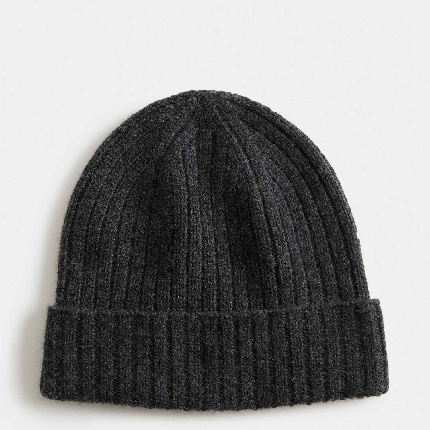 Autograph Men's Pure Cashmere Knitted Beanie Hat - Charcoal