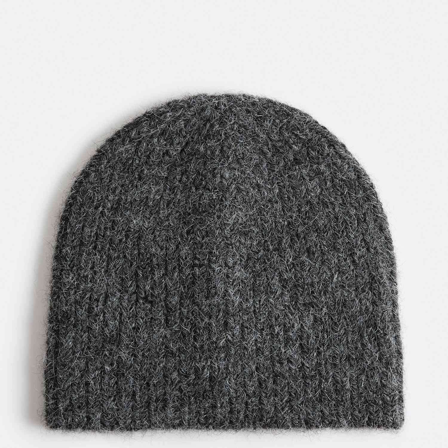 M&S Men's Knitted Beanie Hat - Grey Mix