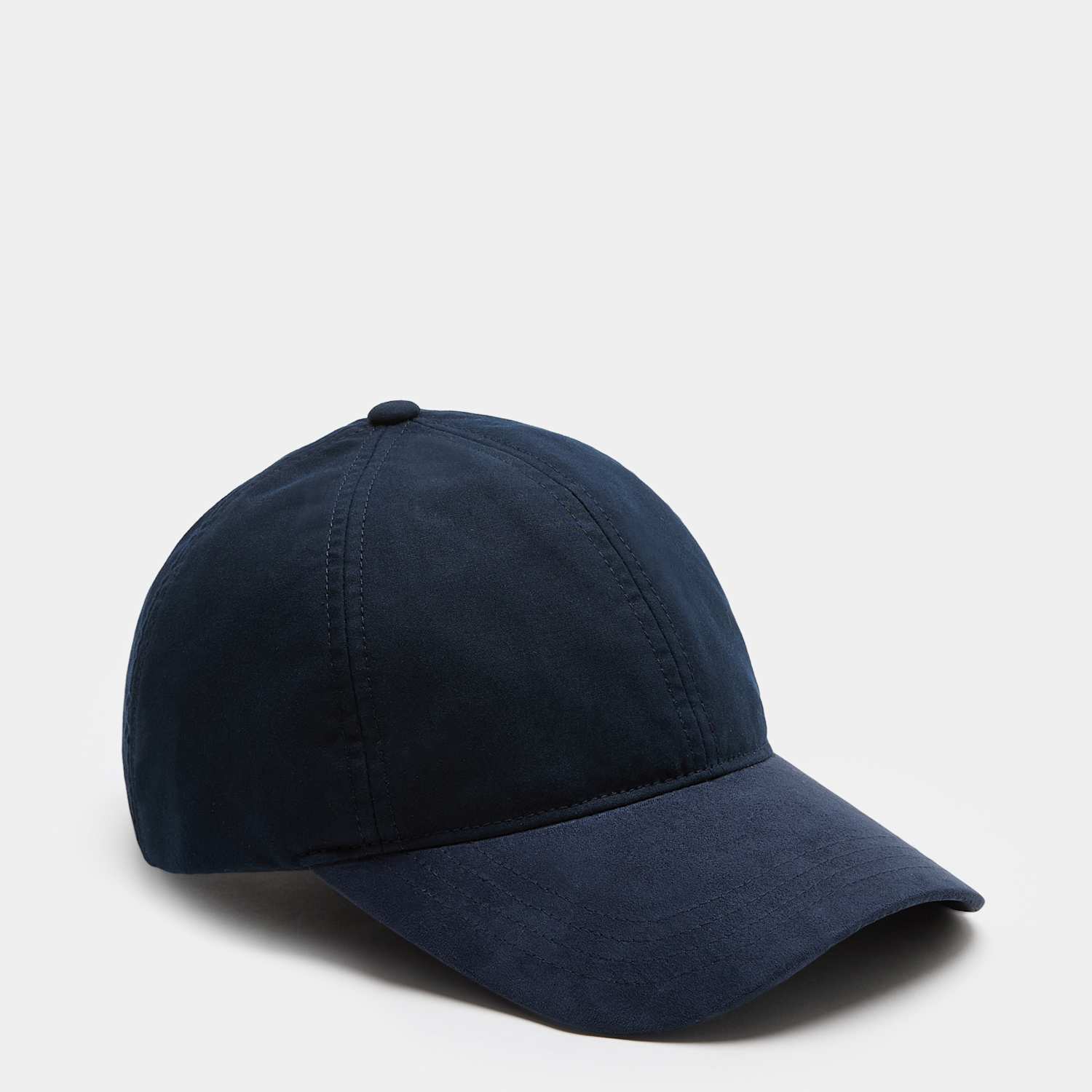 M&S Men's Waxed Cotton Baseball Cap - Navy