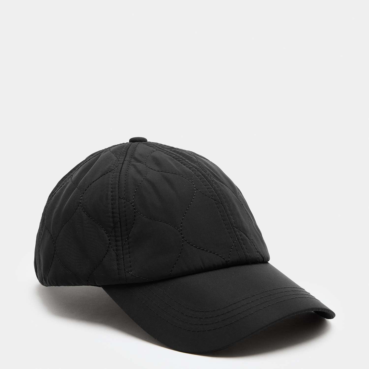M&S Men's Quilted Baseball Cap - Black