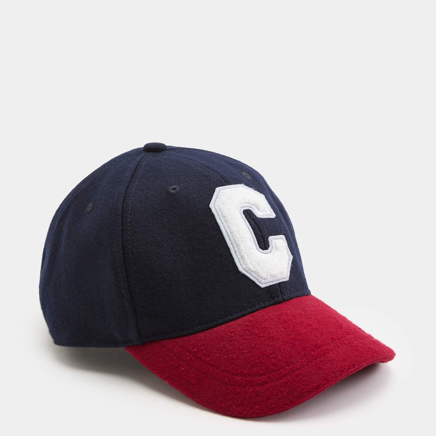 M&S Men's Wool Rich Embroidered Baseball Cap - Navy Mix
