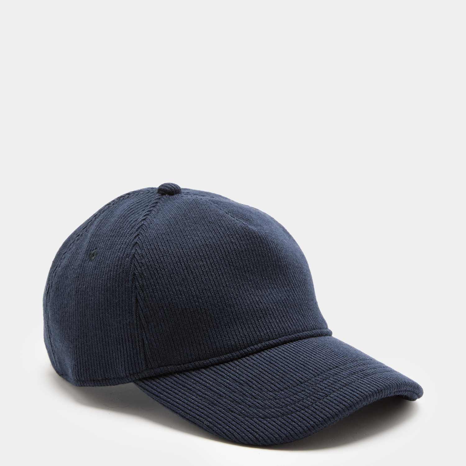M&S Men's Knitted Baseball Cap - Navy