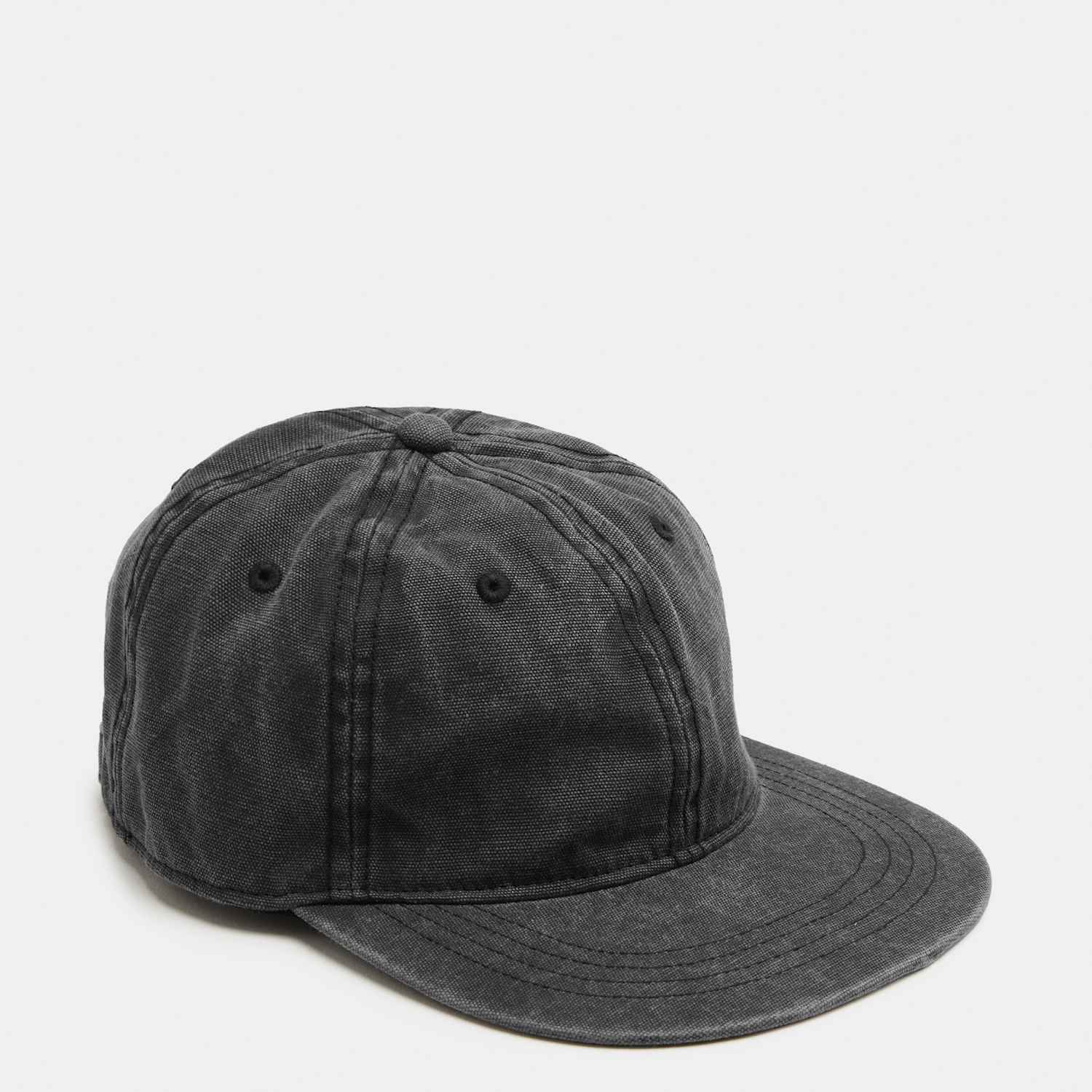 M&S Men's Pure Cotton Baseball Cap - Black