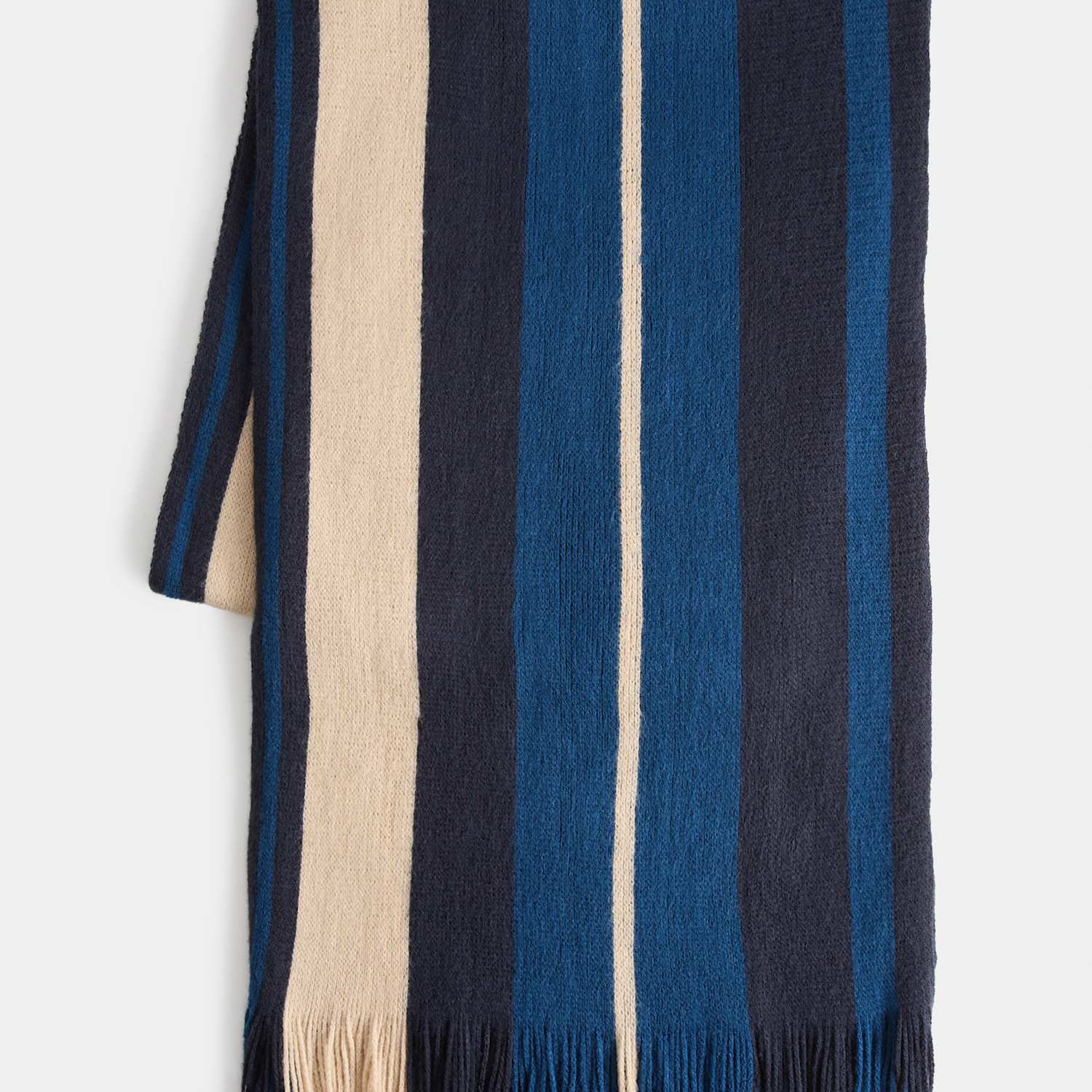 M&S Men's Striped Scarf - Blue Mix