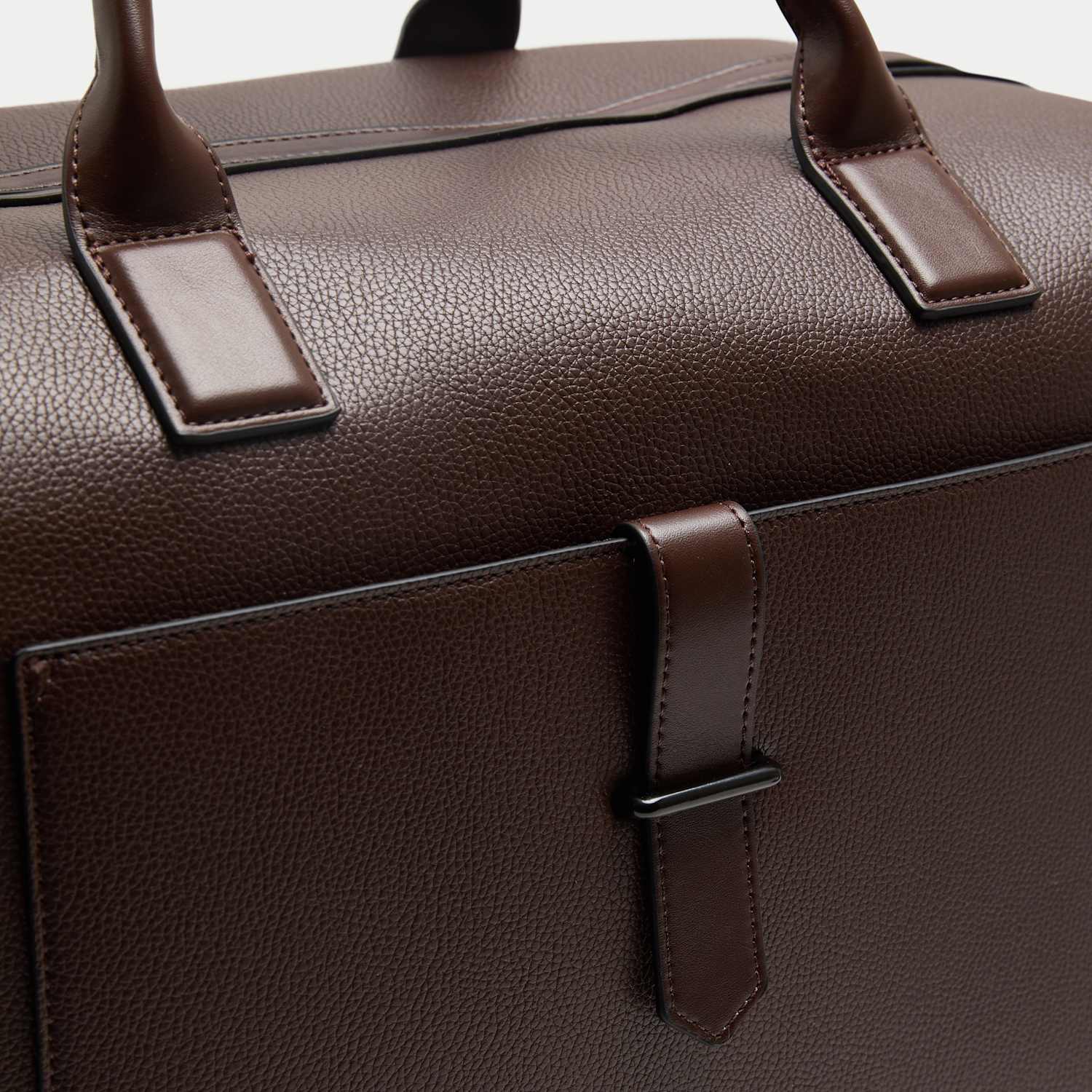 M&S Men's Large Weekend Bag - Brown