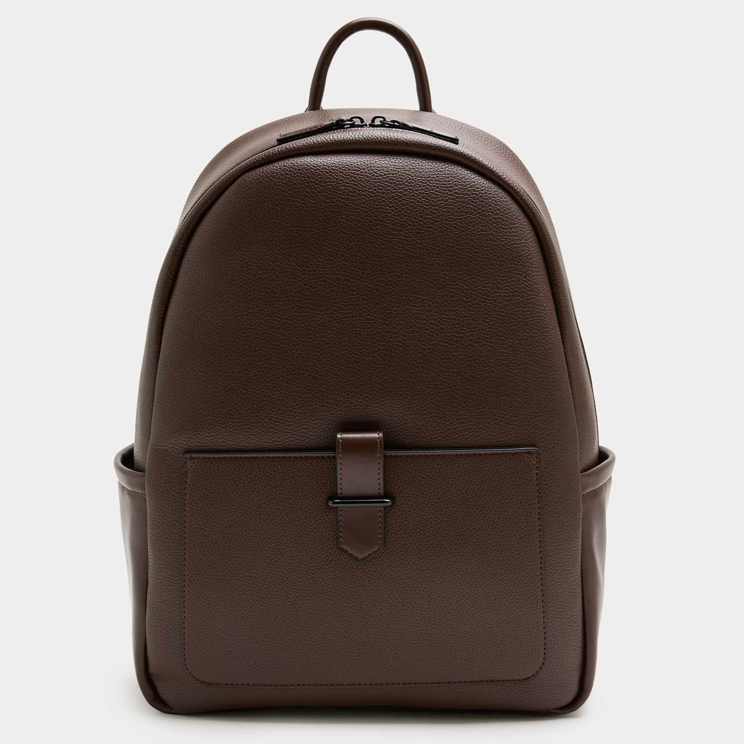 M&S Men's Mock Leather Backpack - Brown