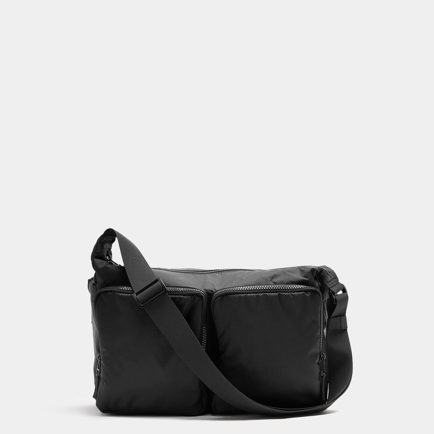 M&S Men's Stormwear Zip Messenger Bag - Black