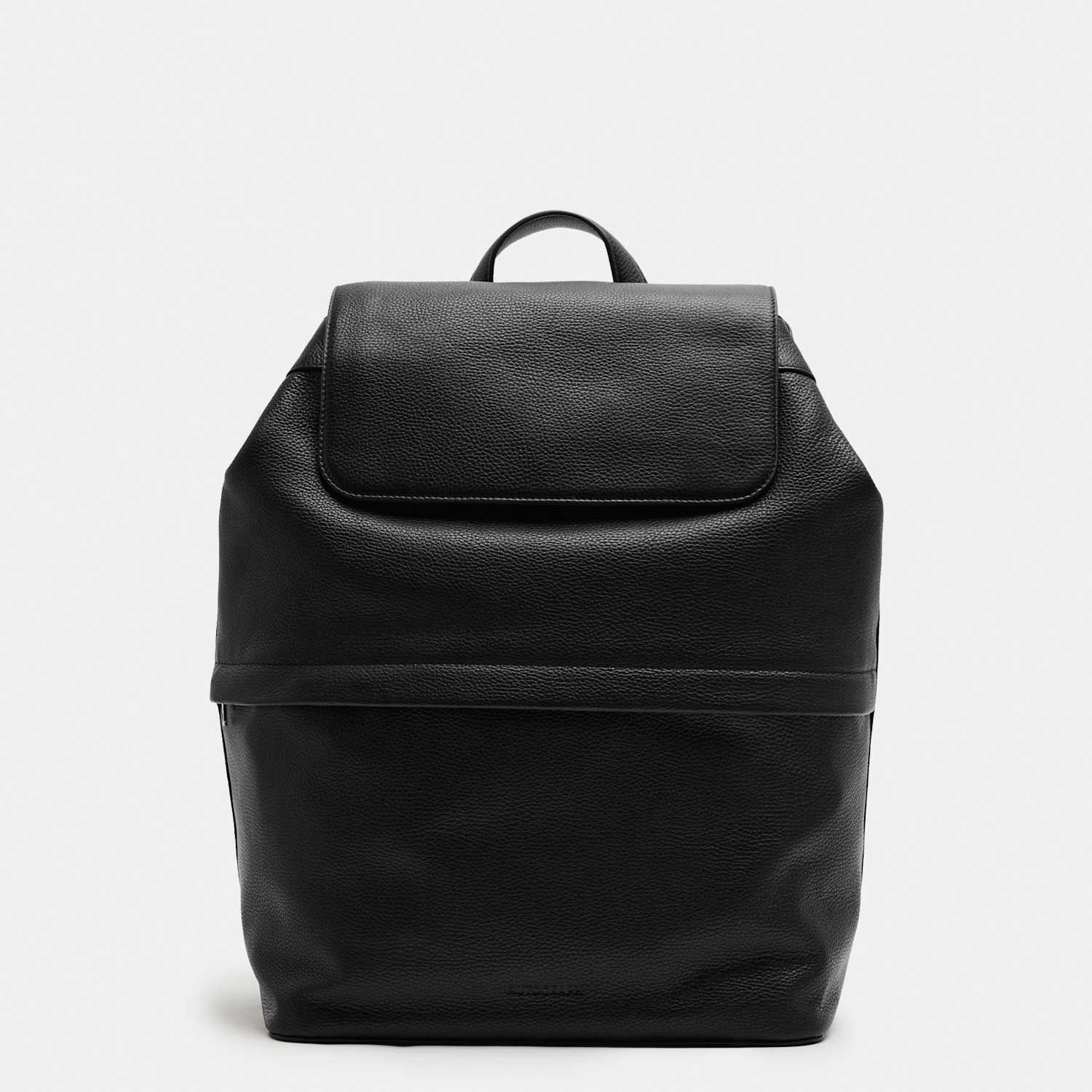 Autograph Men's Leather Backpack - Black