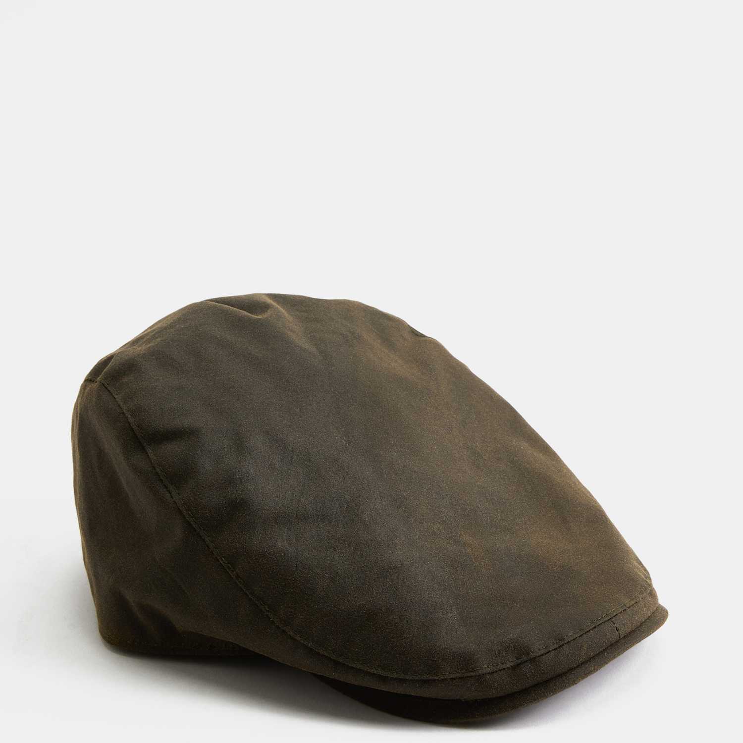 M&S Men's Pure Cotton Flat Cap - L - XL - Khaki Mix