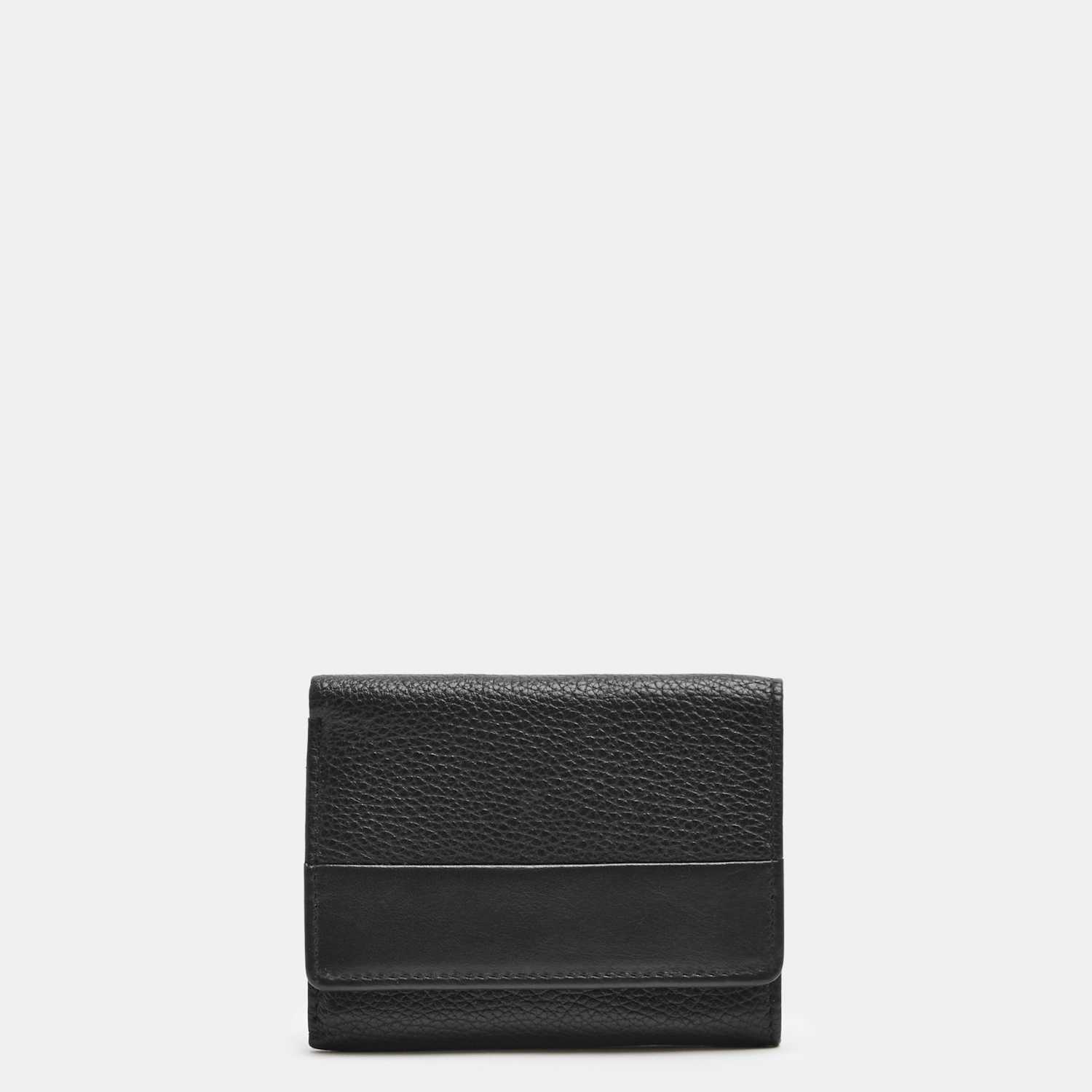 Autograph Men's Leather Tri-Fold Wallet - Black