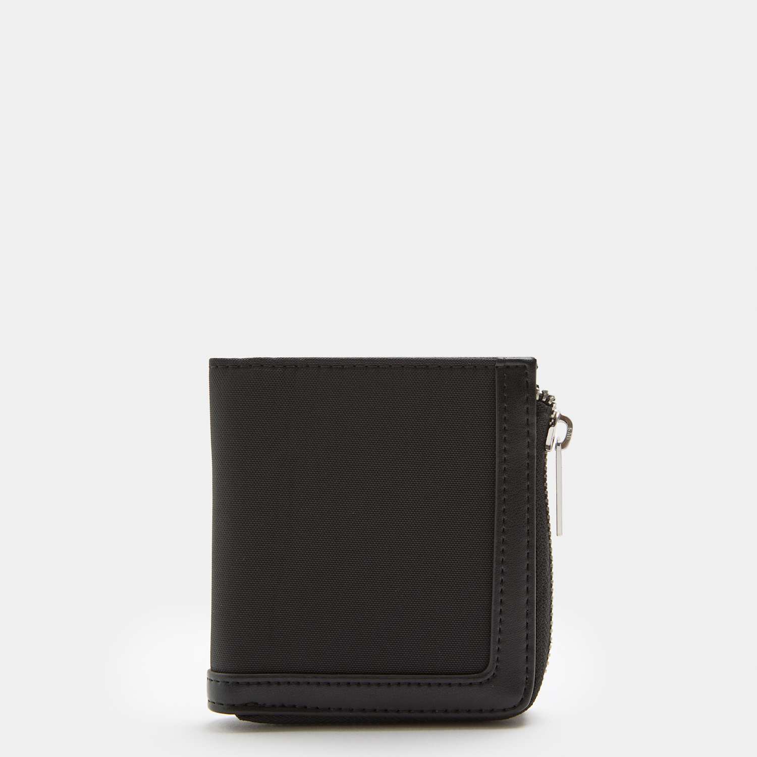 M&S Men's Bi-fold Zip Wallet - Black