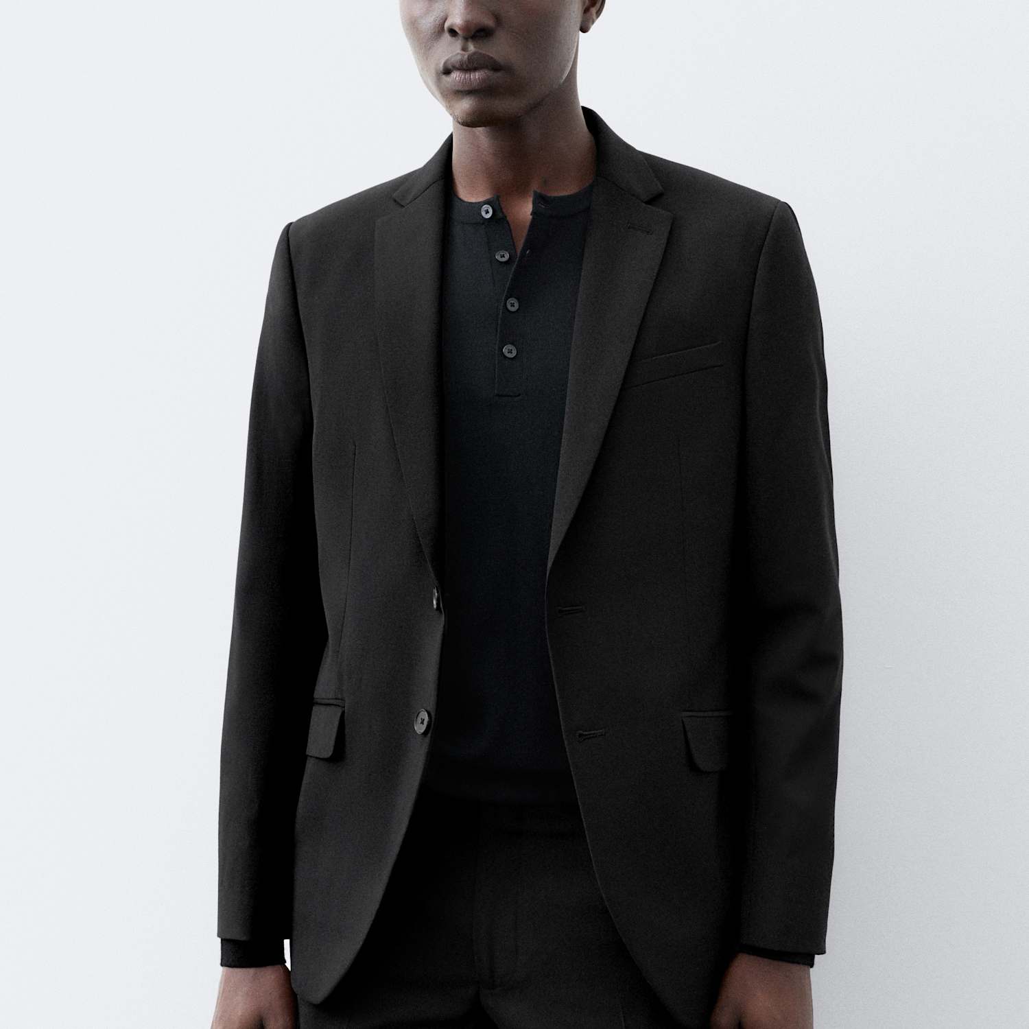 Autograph Men's Slim Fit Performance Stretch Suit Jacket - 34 - Black