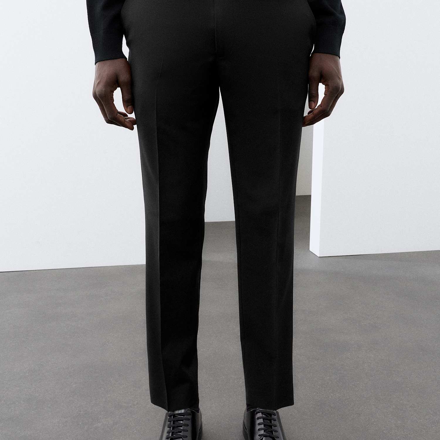 Autograph Men's Slim Fit Performance Stretch Suit Trousers - 38 - Black