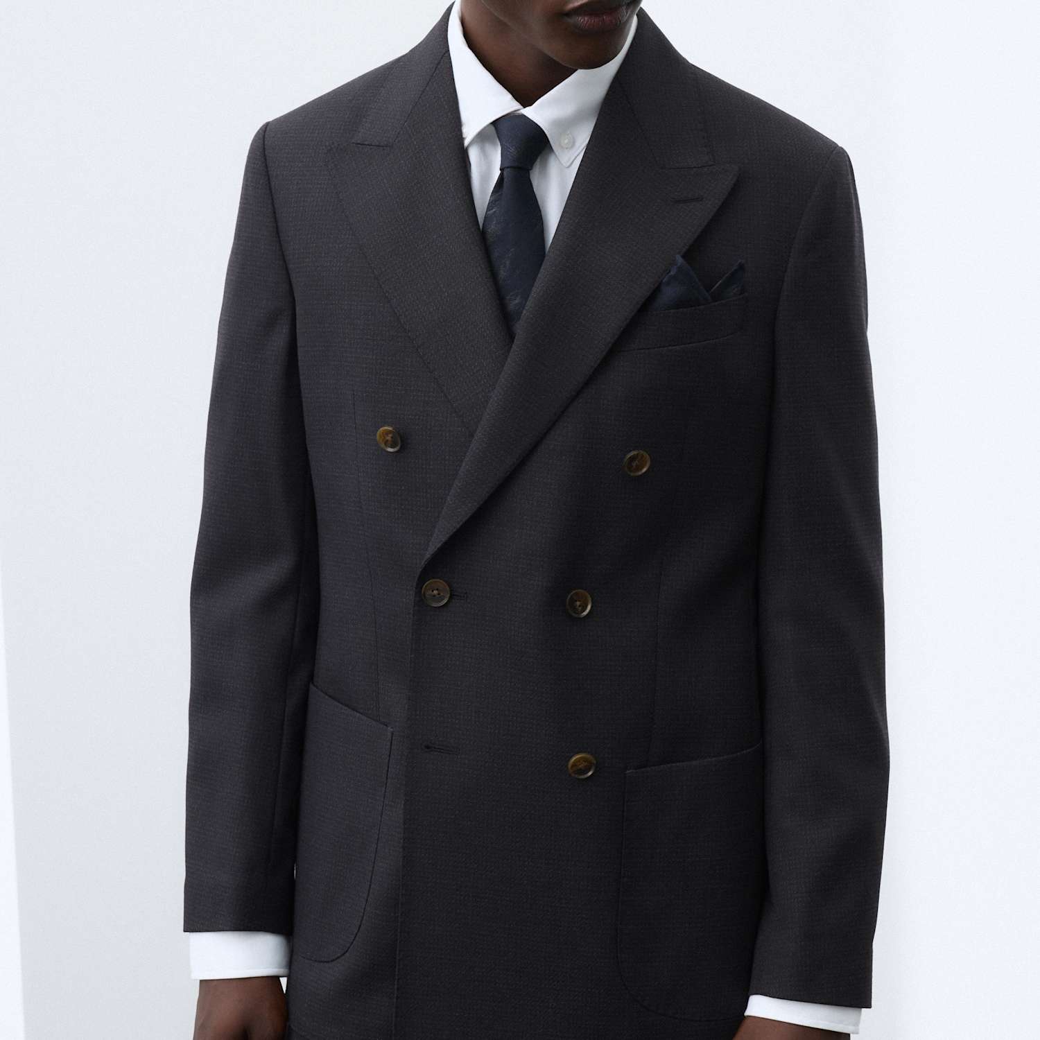Autograph Men's Tailored Fit Wool Blend Suit Jacket - 42 - Navy