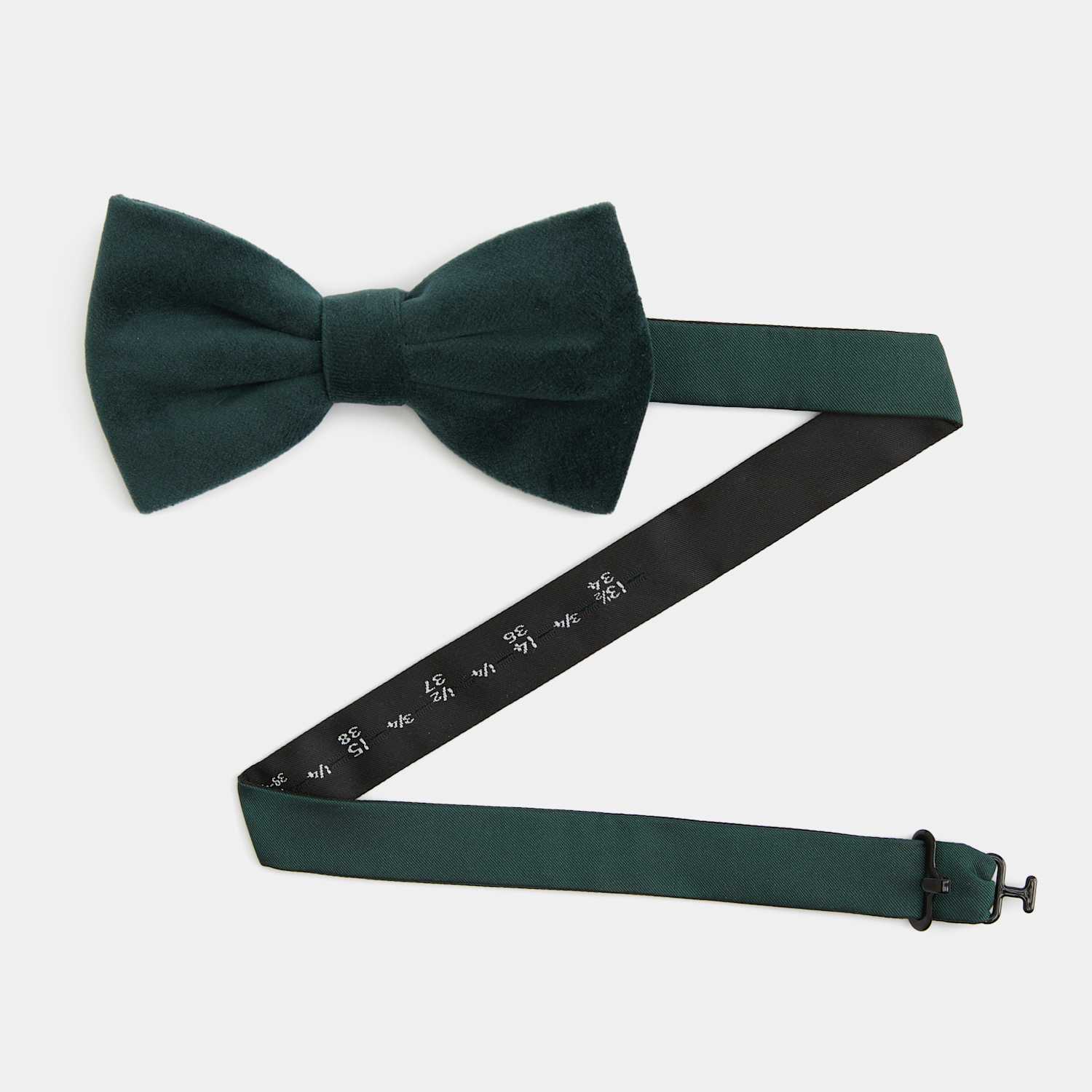 M&S Men's Velvet Bow Tie - Dark Evergreen
