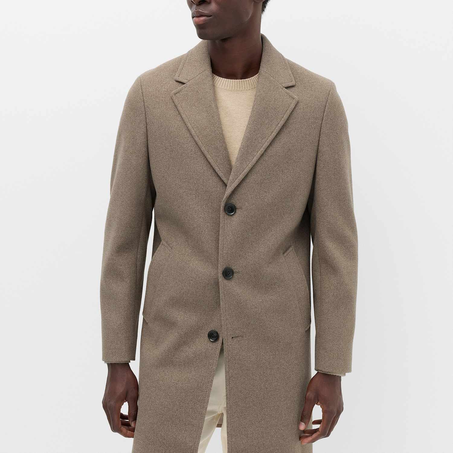 M&S Men's Revere Overcoat - XL - Neutral