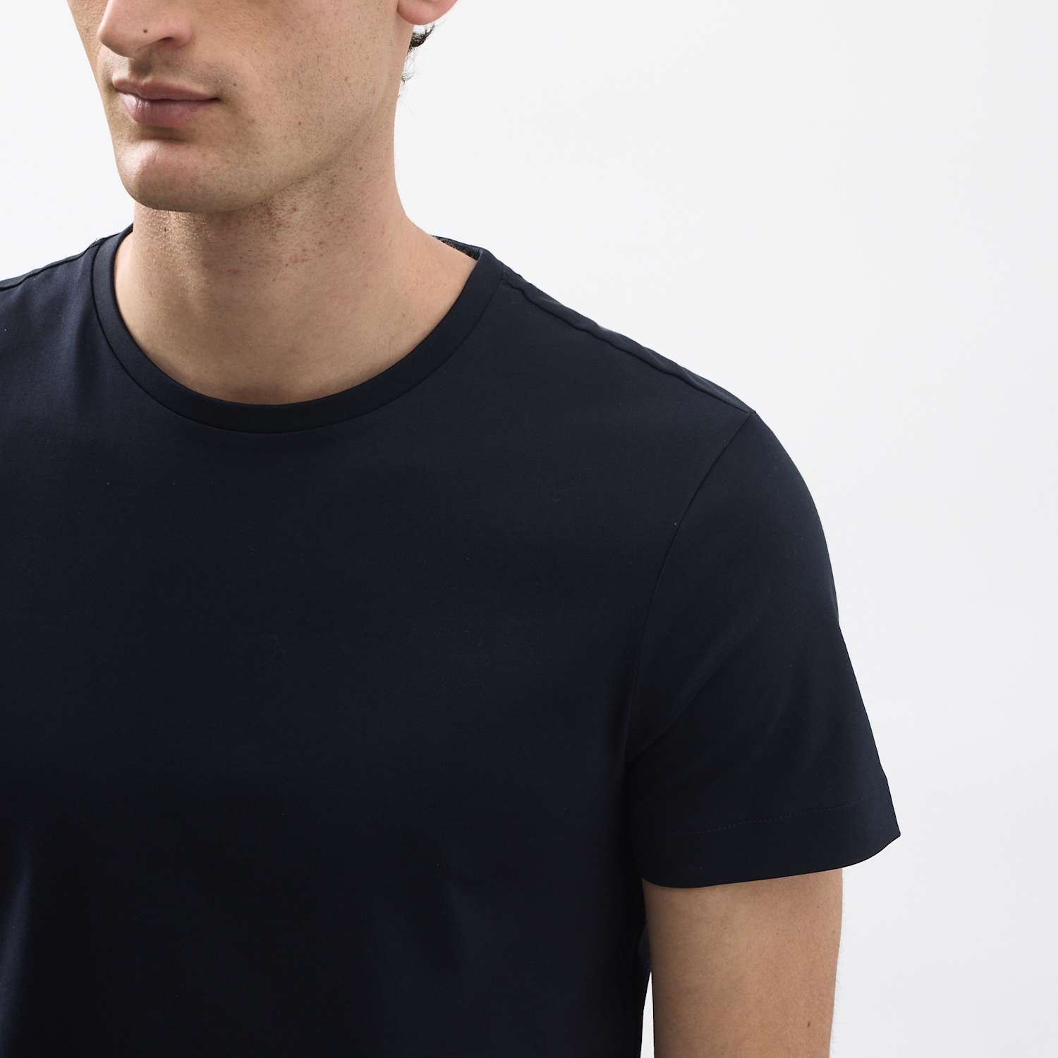 Autograph Men's Pure Supima Cotton Slim Fit Crew Neck T Shirt - M - Dark Navy