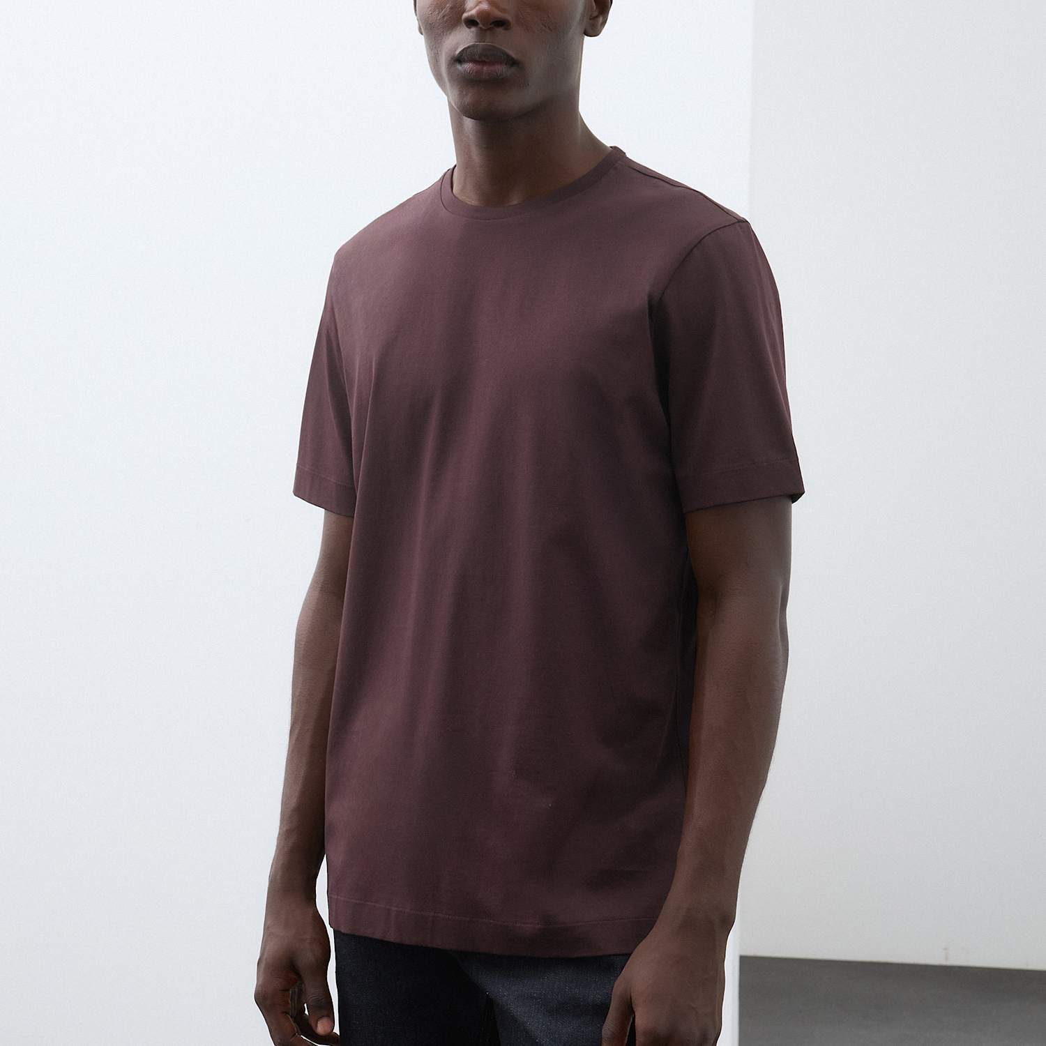Autograph Men's Pure Supima Cotton Performance Crew Neck T-shirt - S - Teak