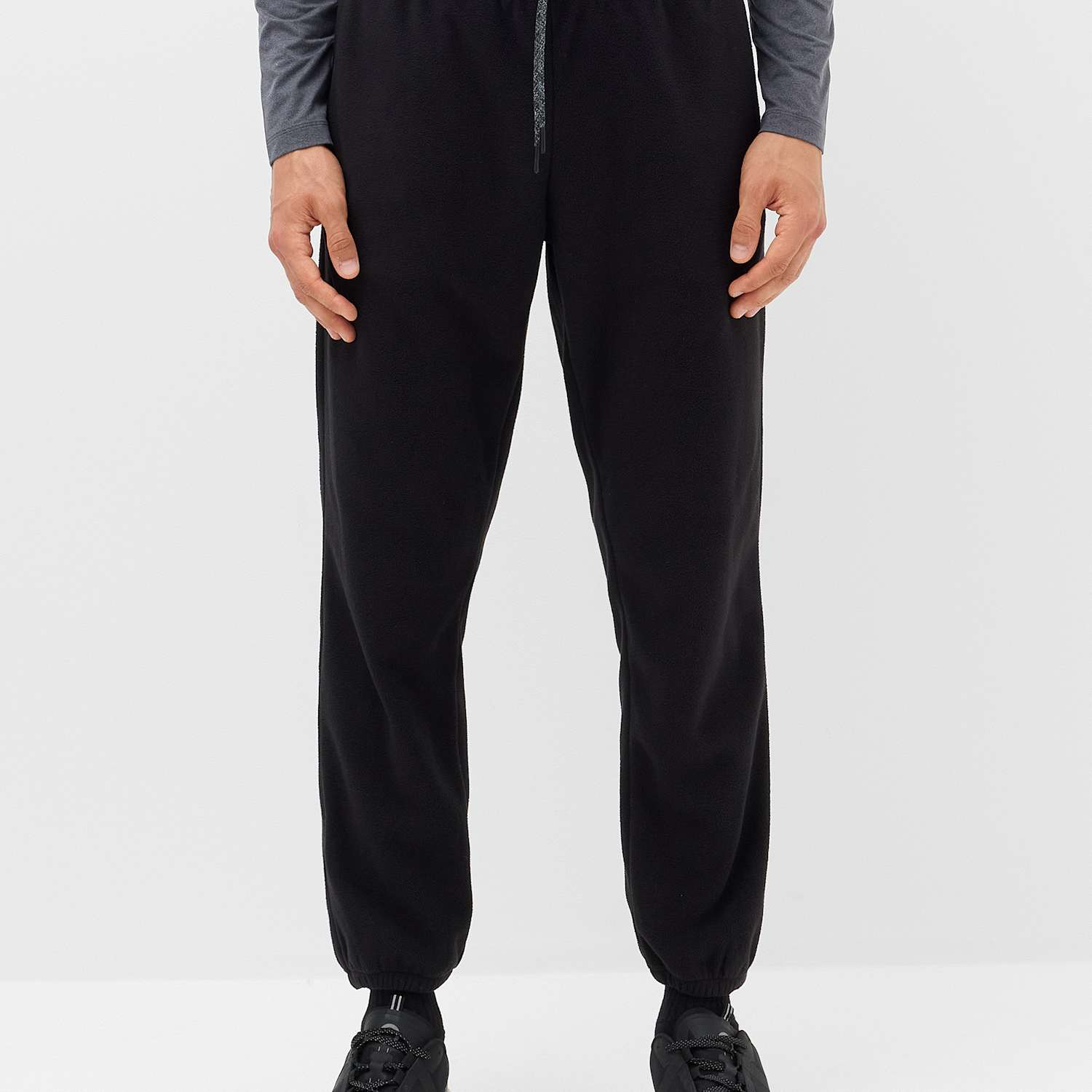 Goodmove Men's Micro Fleece Joggers - XL - Black