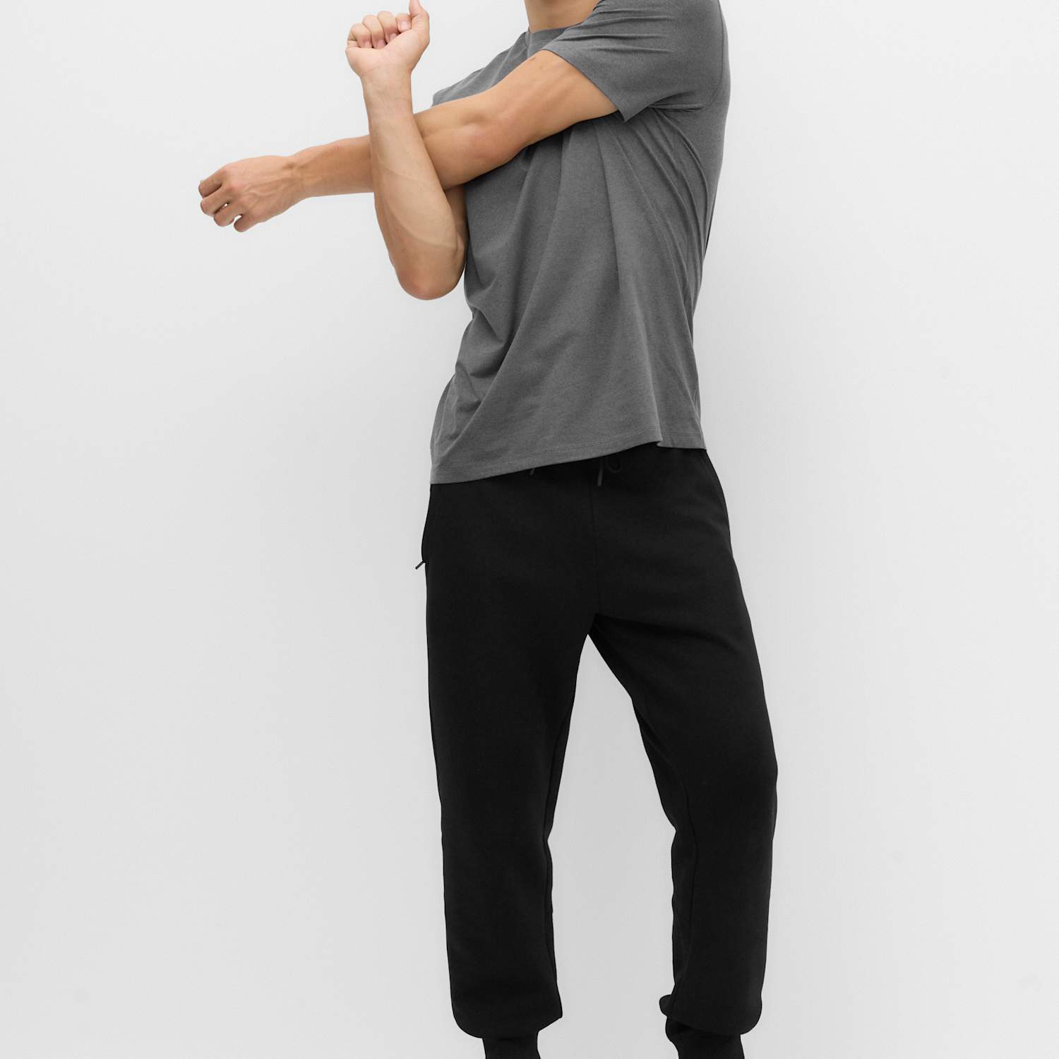 Goodmove Men's Performance Jersey Joggers - 3XL - Black