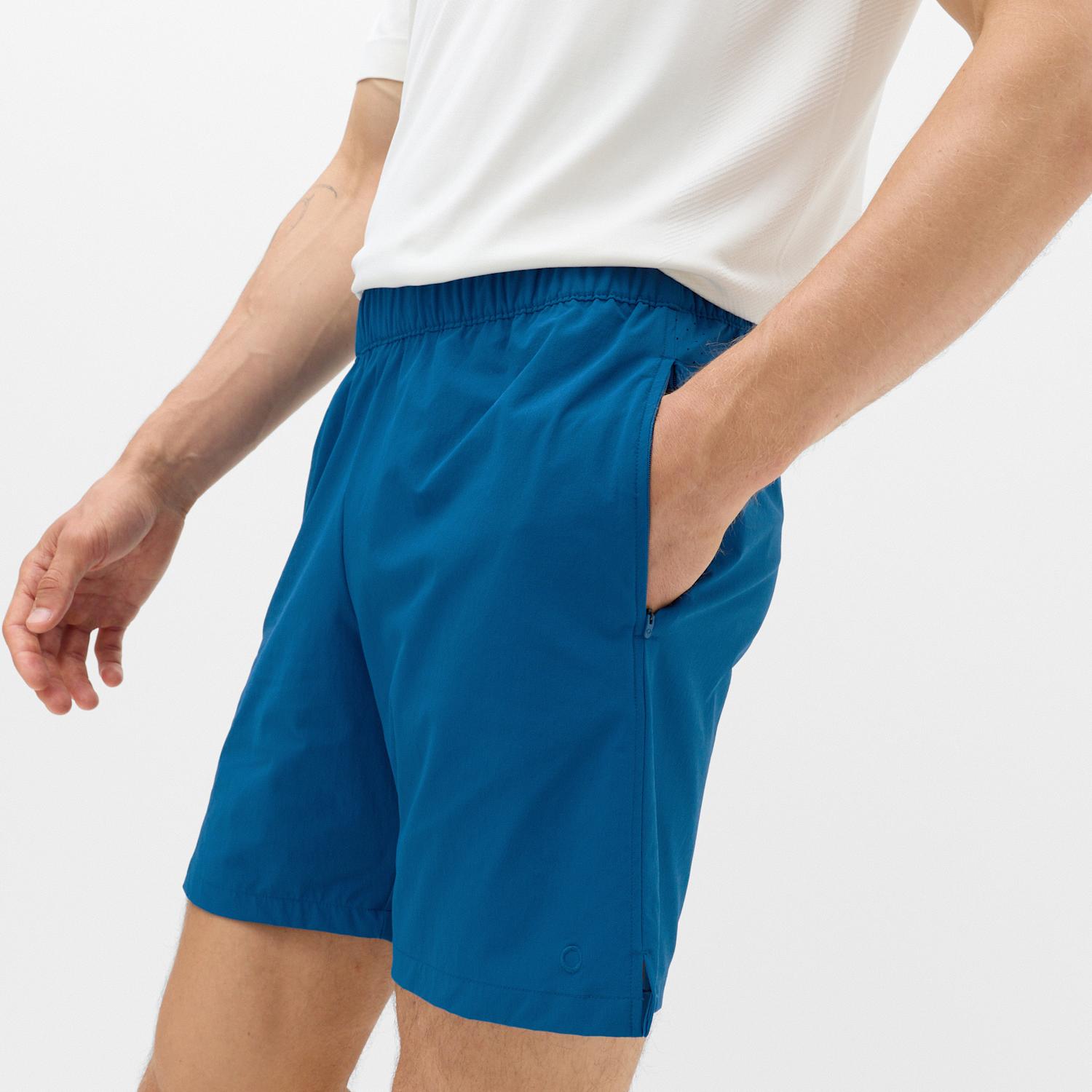 Goodmove Men's Regular Fit 7 Inch Stretch Sports Shorts - S - Dark Petrol