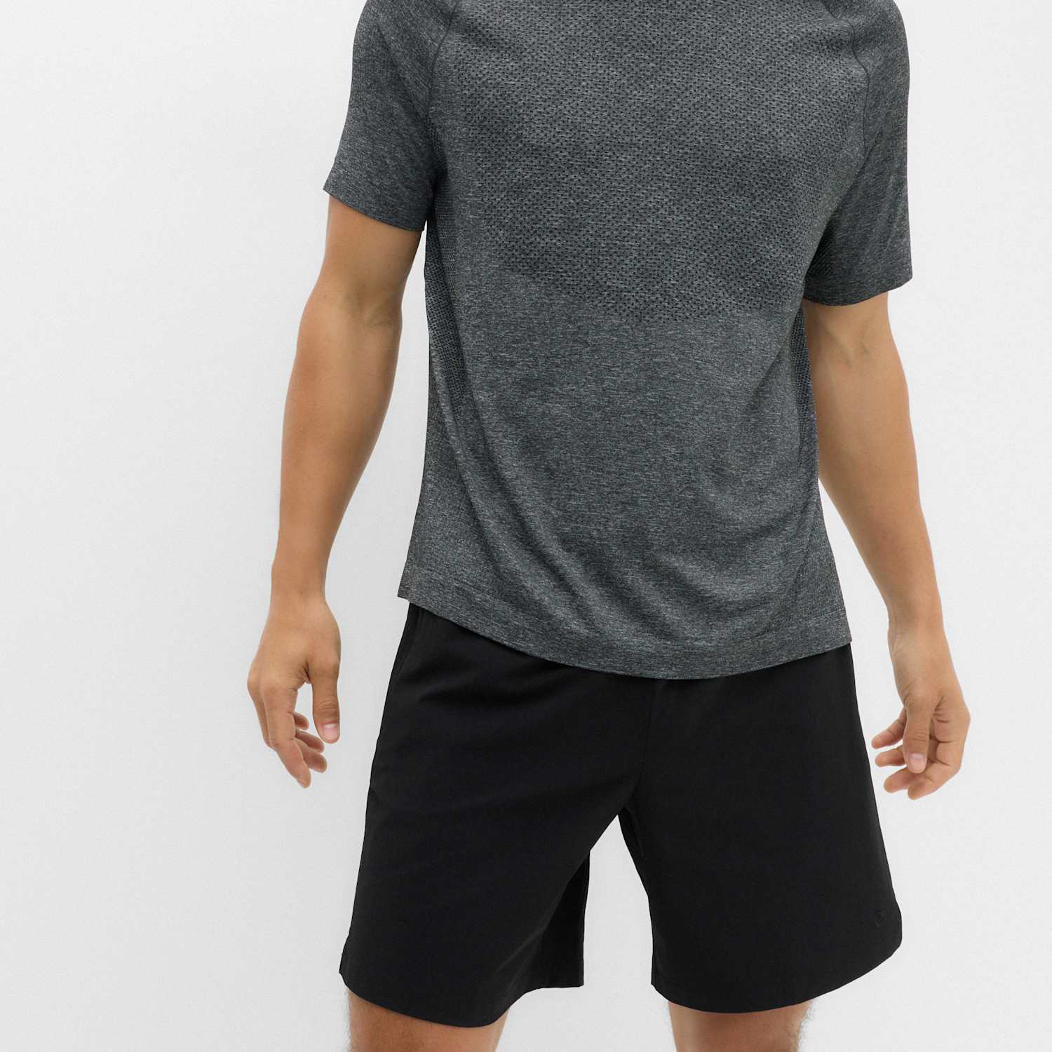 Goodmove Men's Regular Fit 7 Inch Stretch Sports Shorts - 3XL - Black