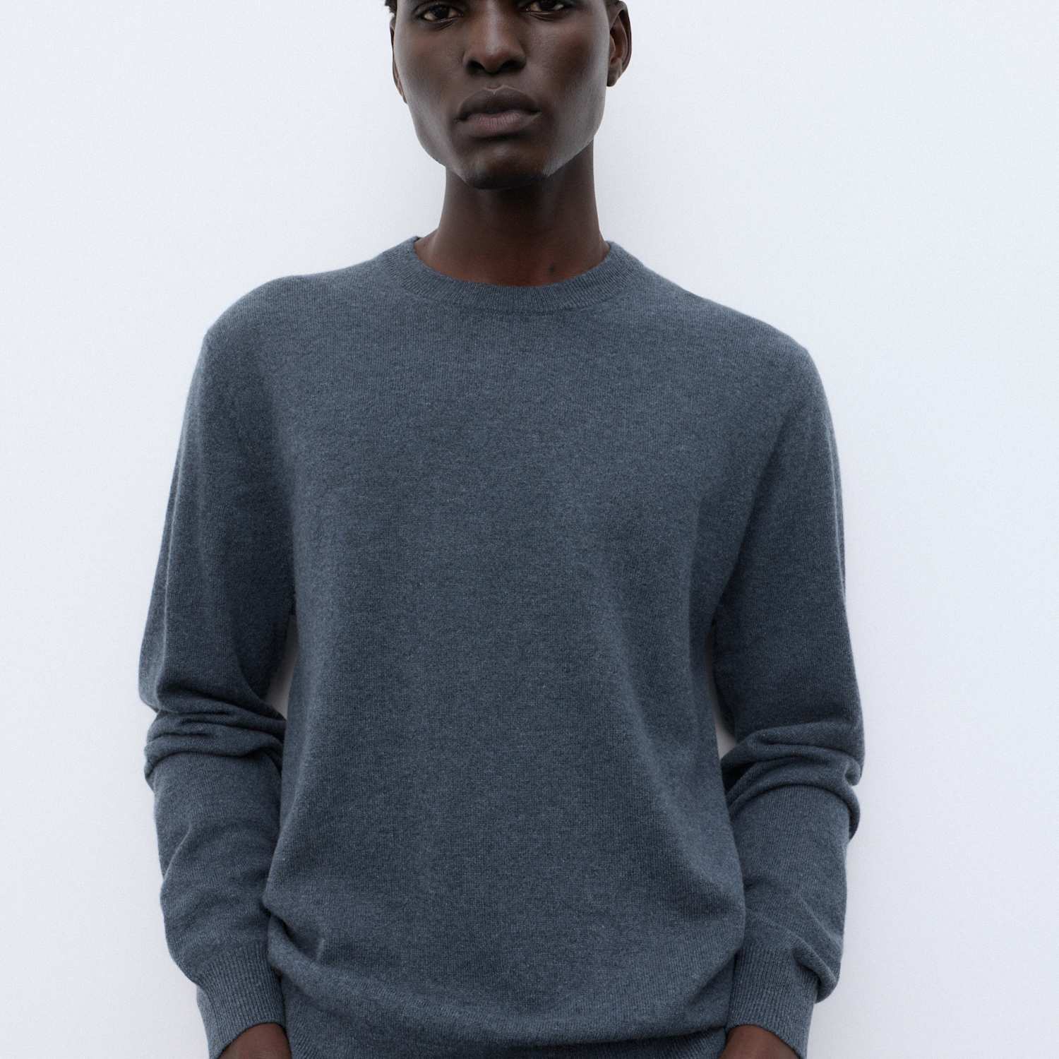 Autograph Men's Pure Cashmere Crew Neck Jumper - L - Nightshade