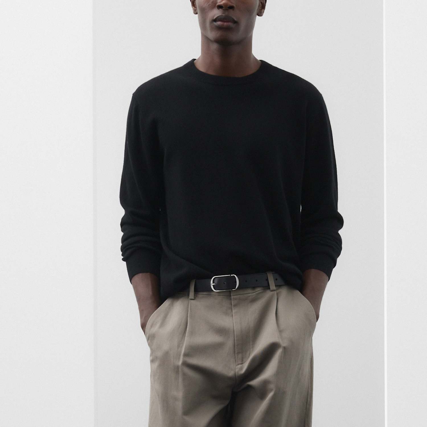 Autograph Men's Pure Cashmere Crew Neck Jumper - S - Black