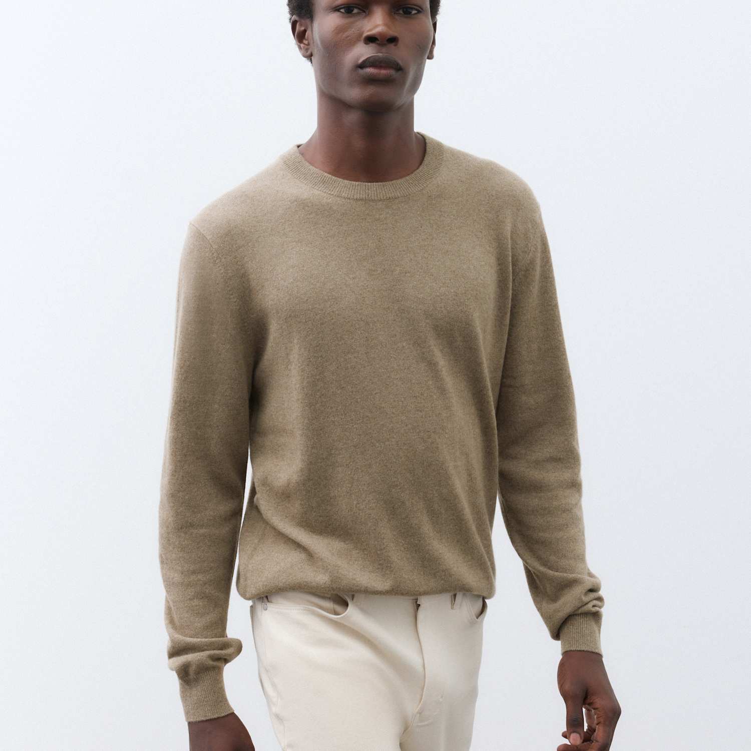 Autograph Men's Pure Cashmere Crew Neck Jumper - 2XL - Sable